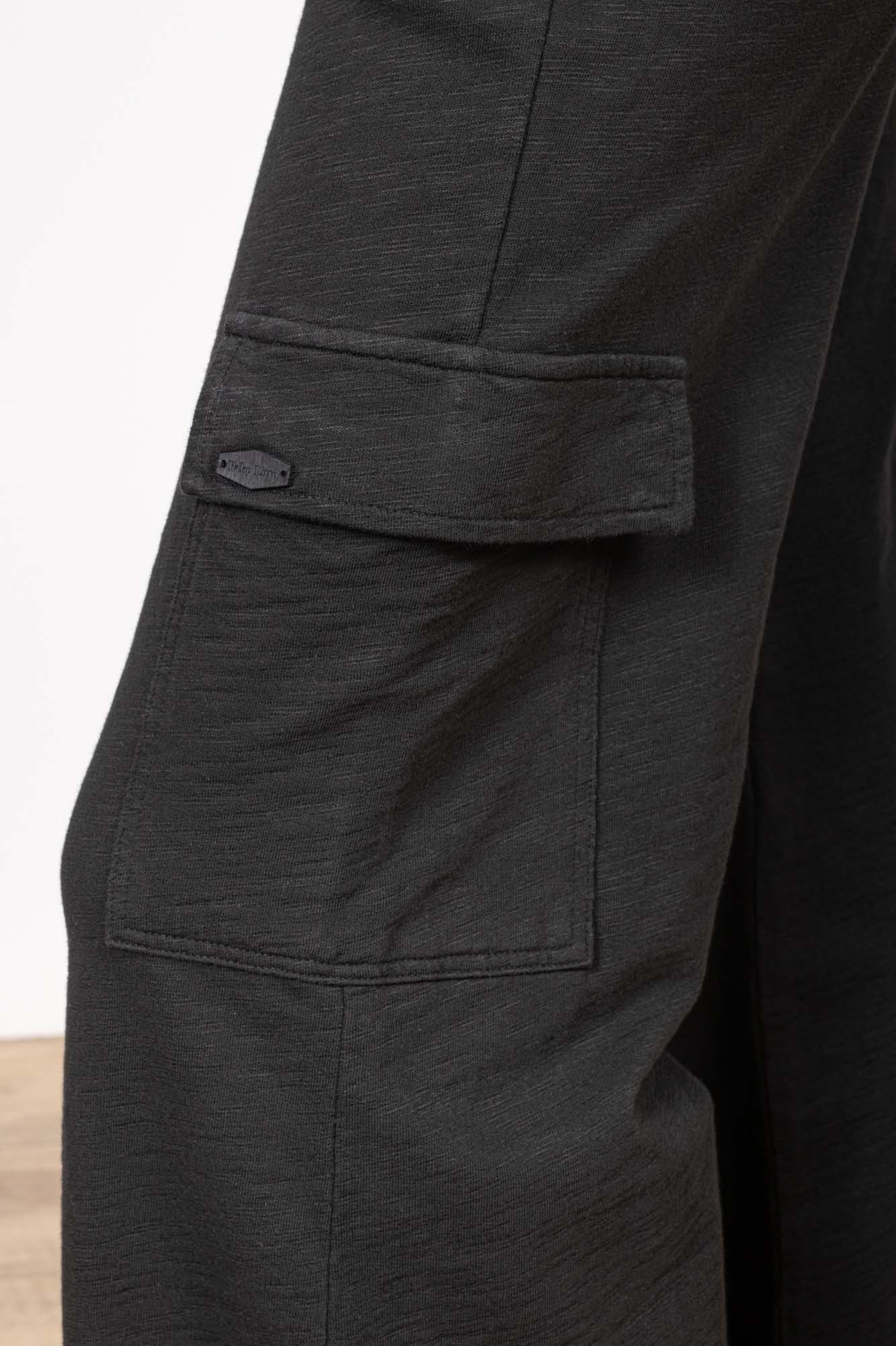 PANTALON CARGO ROMEO ORGANIC COTON NOIR