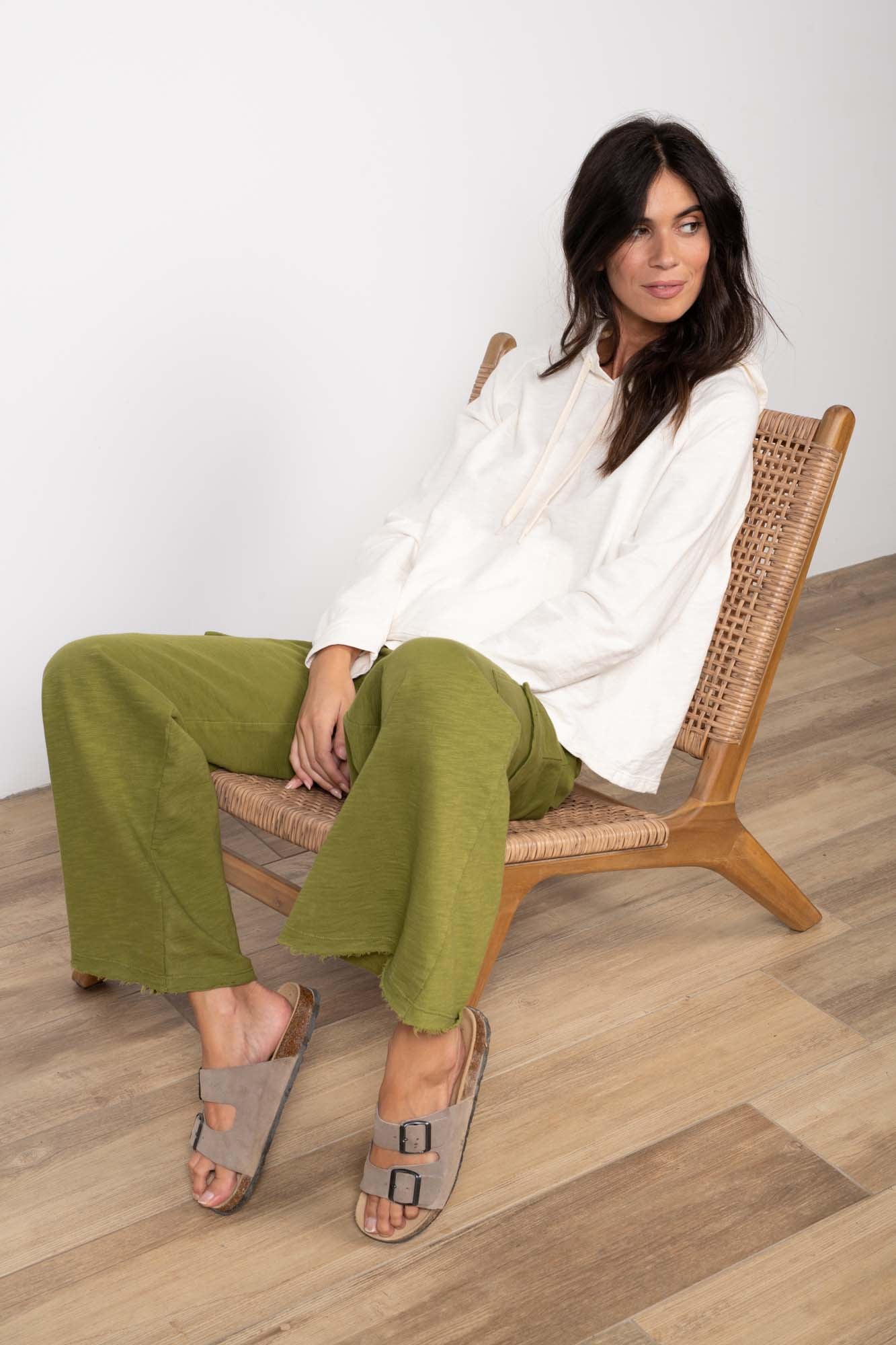 PANTALON CARGO ROMEO ORGANIC COTON GOLD OLIVE