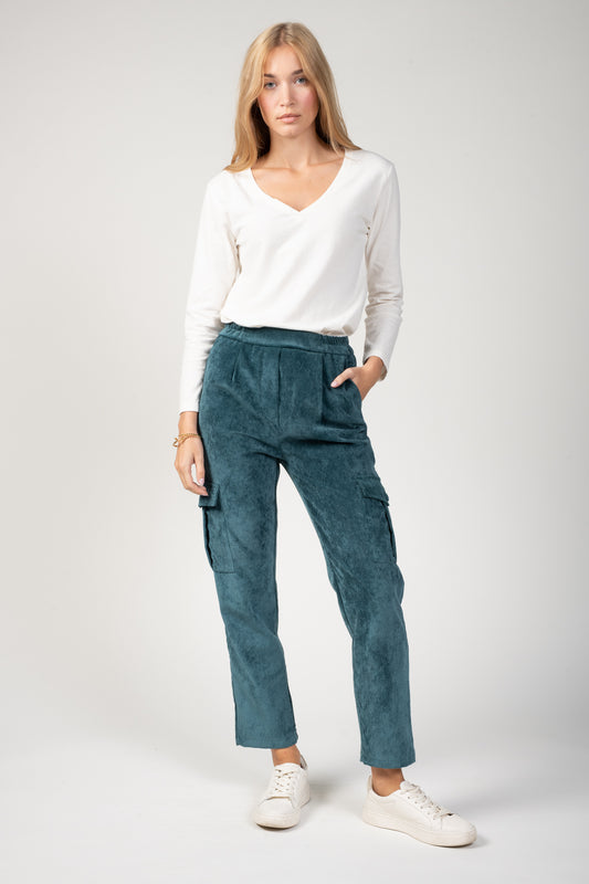 PANTALON CARGO VELOURS EDGAR CANARD