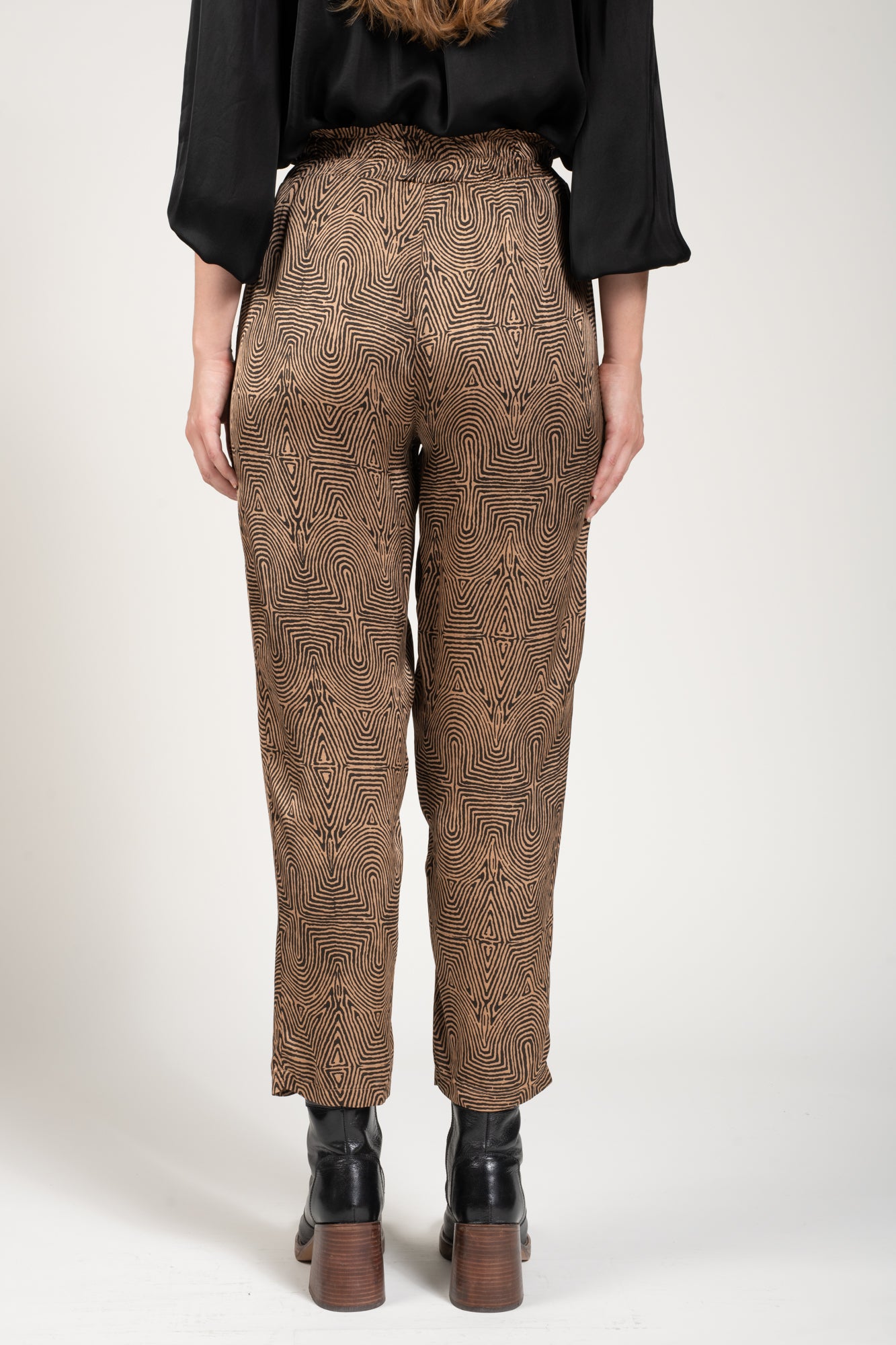 PANTALON IMPRIMÉ VICTORIA CAMEL