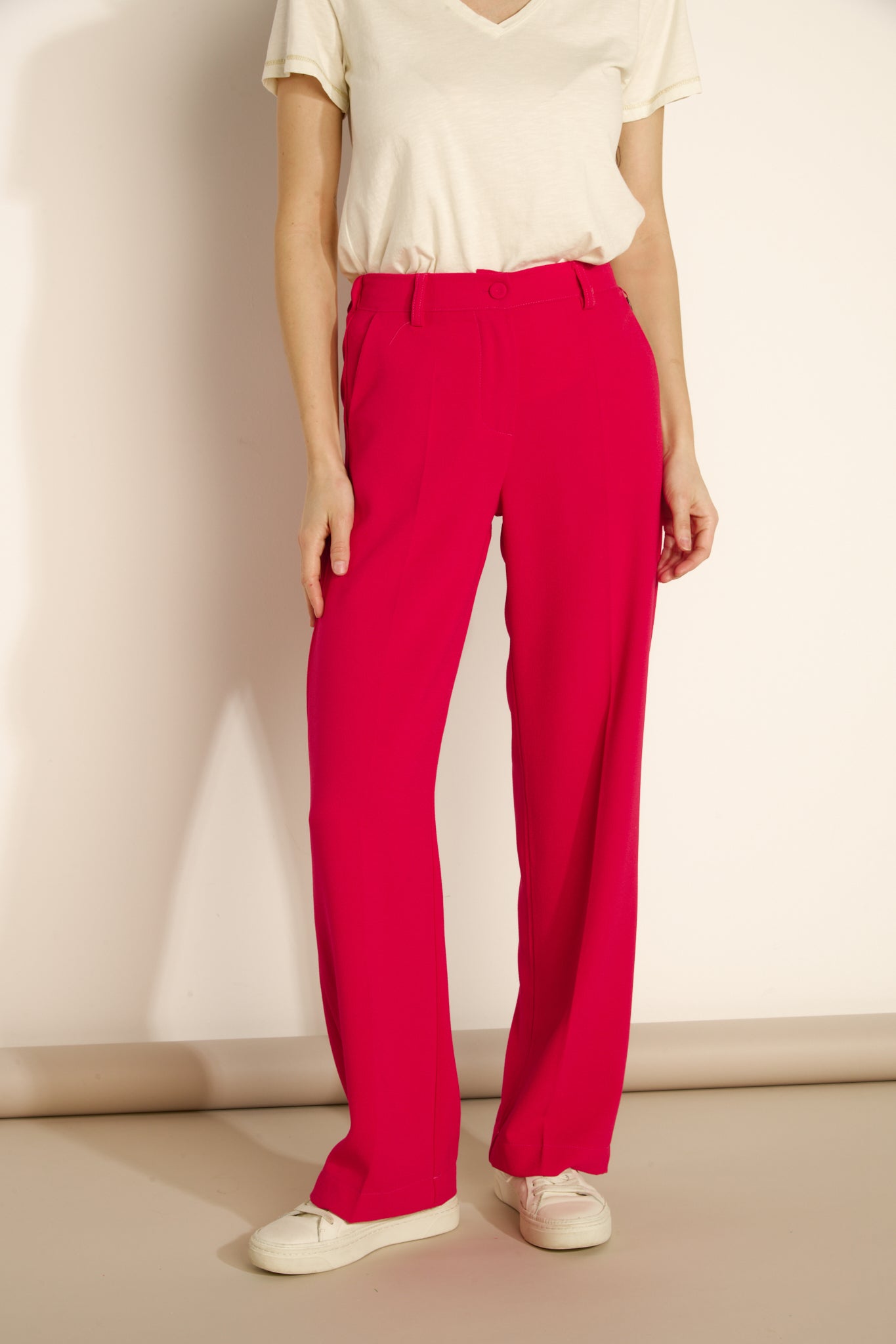 WIDE NATHAN FUCHSIA TROUSERS