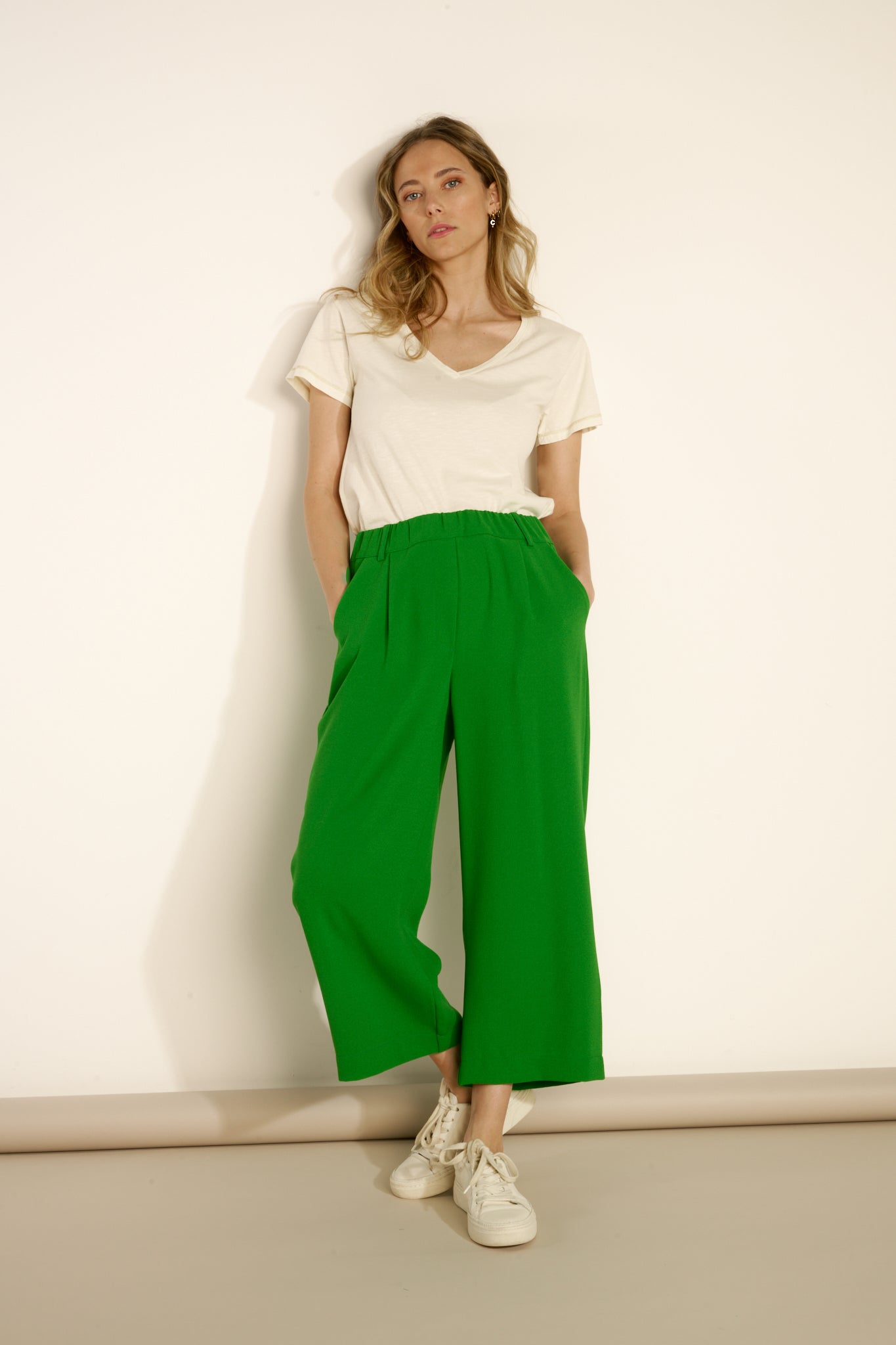 PANTALON 7/8ÈME ÉVASÉ ANTOINE VERT