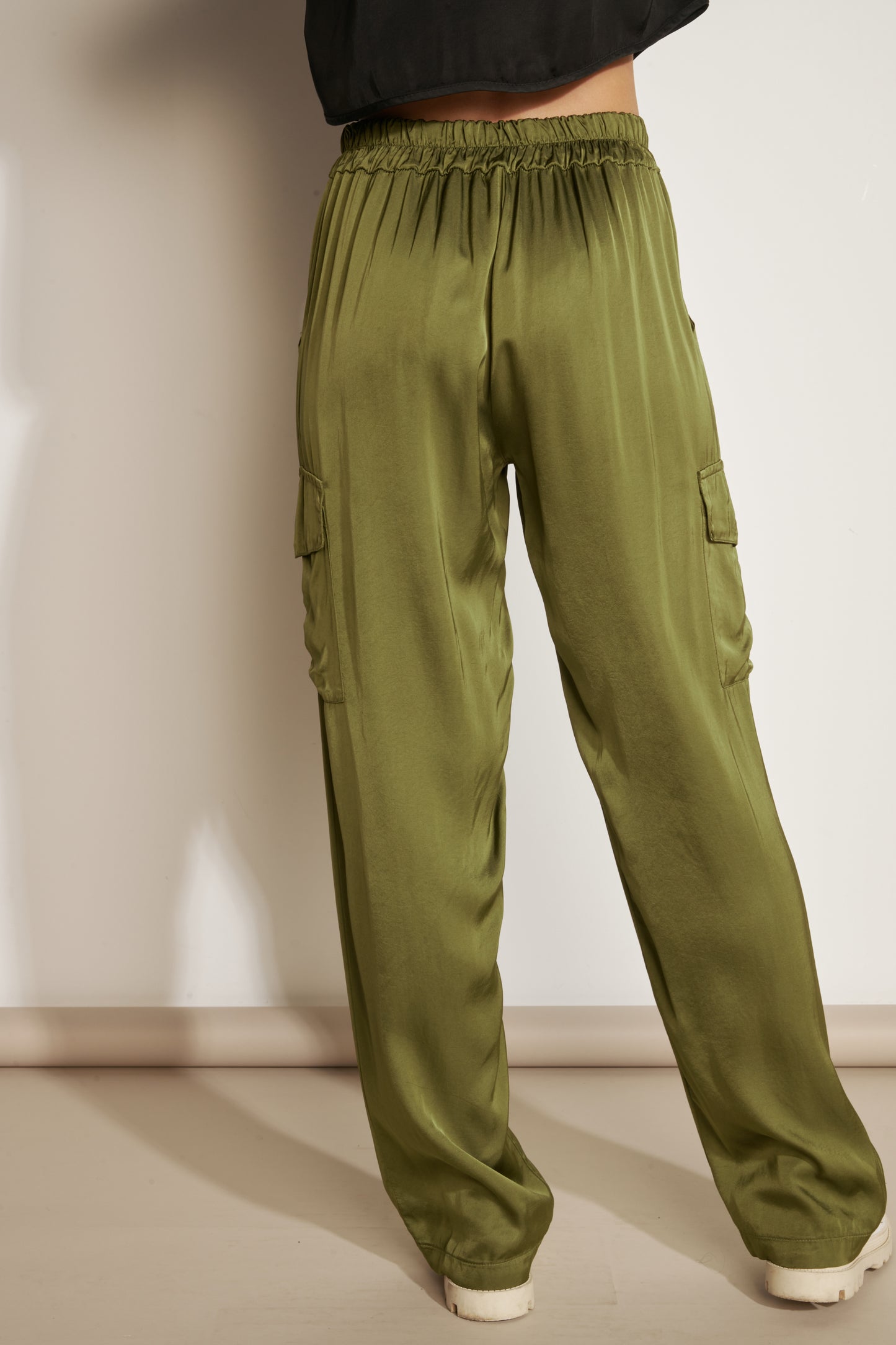 ASSIA KHAKI CARGO PANTS