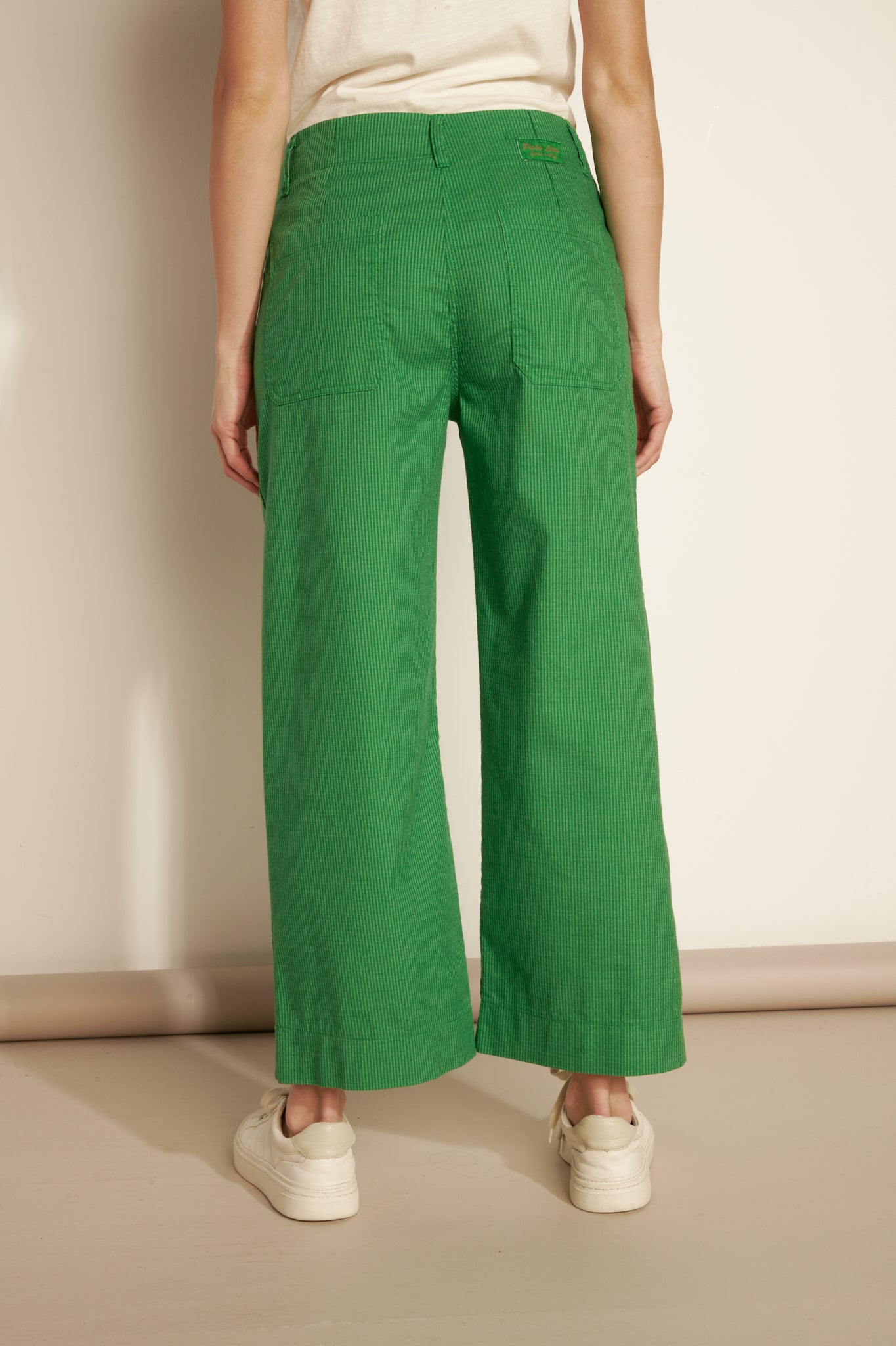 GREEN STRIPED ACHILLES TROUSERS