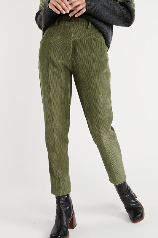 PANTALON VELOURS BRANDON KAKI