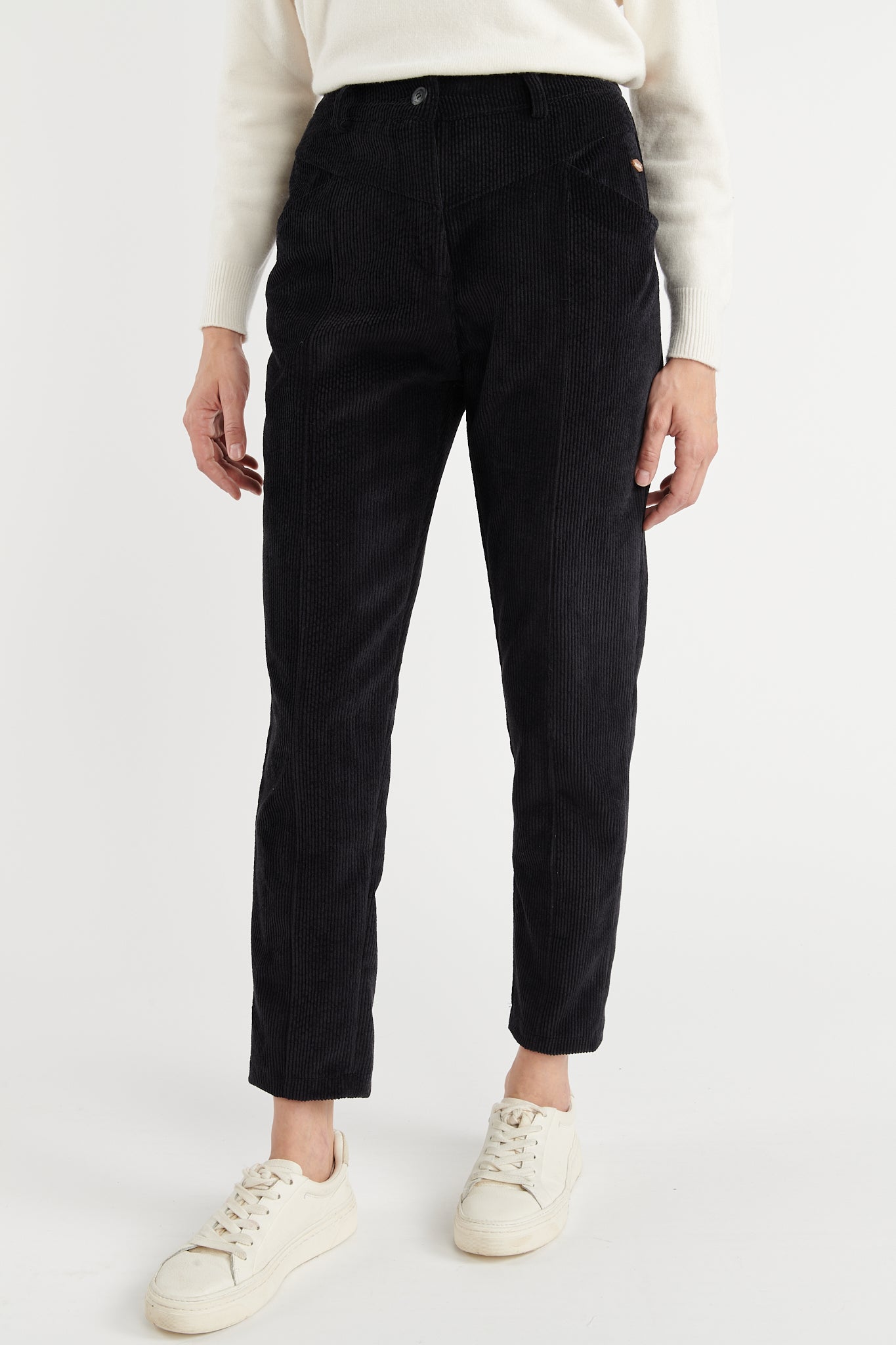 PANTALON VELOURS BRANDON NOIR