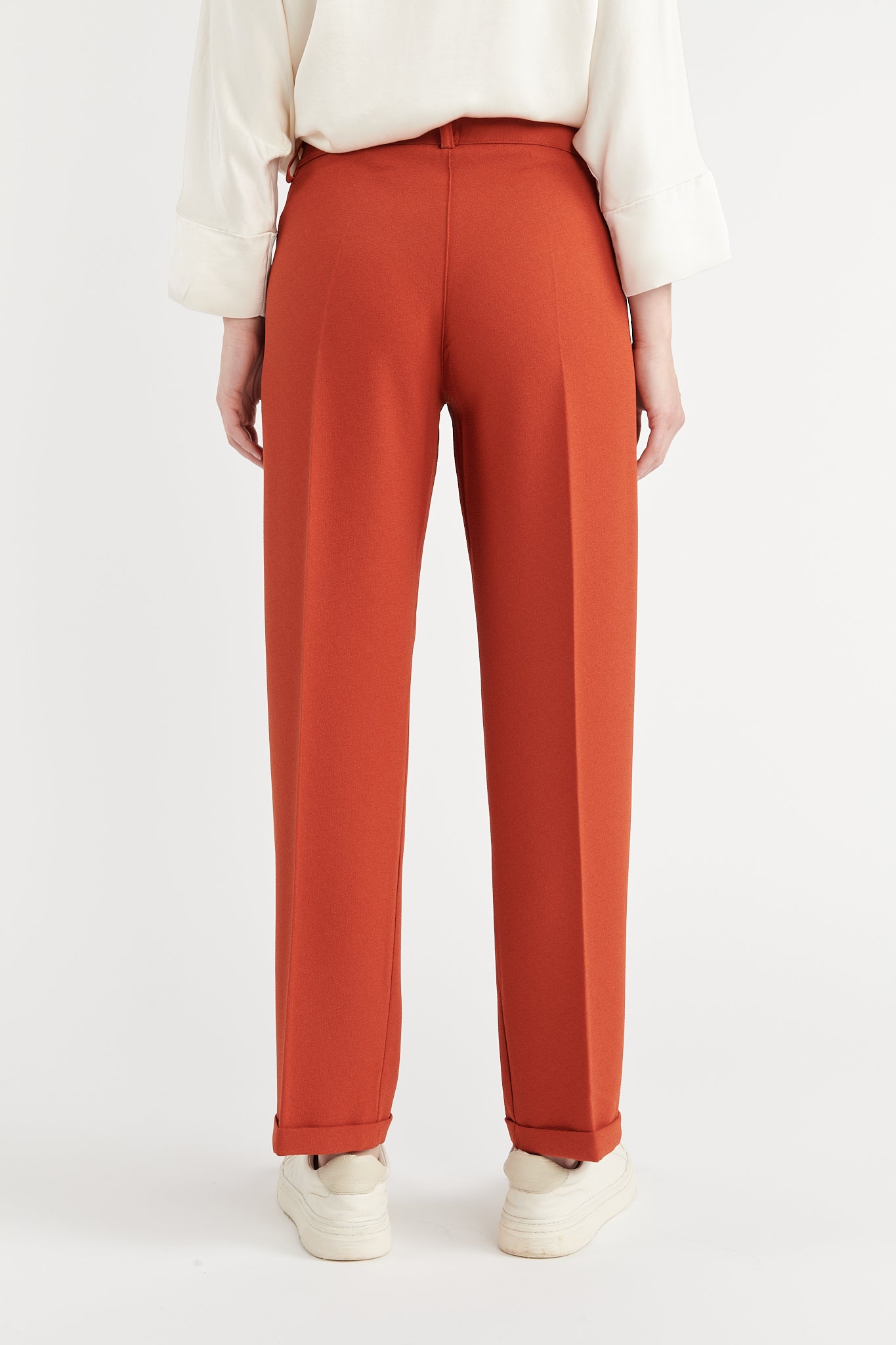 PANTALON 7/8ÈME CIGARETTE AUGUSTIN ORANGE BRULÉ