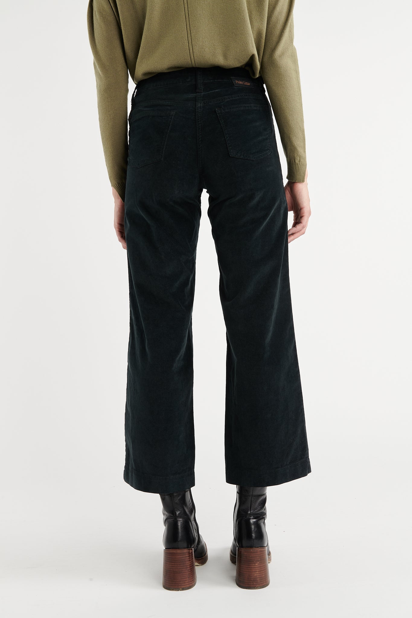 PANTALON 7/8ÈME VELOURS BYRON NOIR