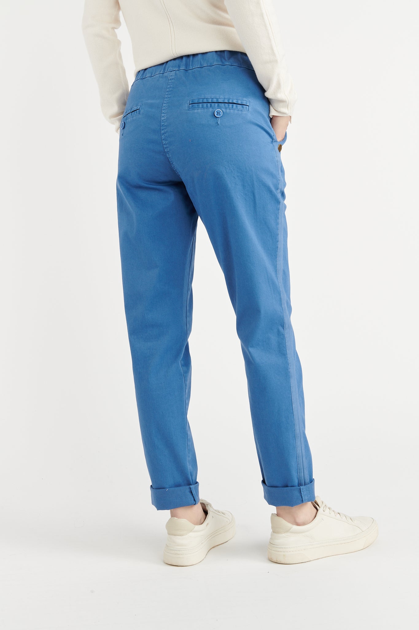 CHINO JOGGING VINCENT BLEU ACIER