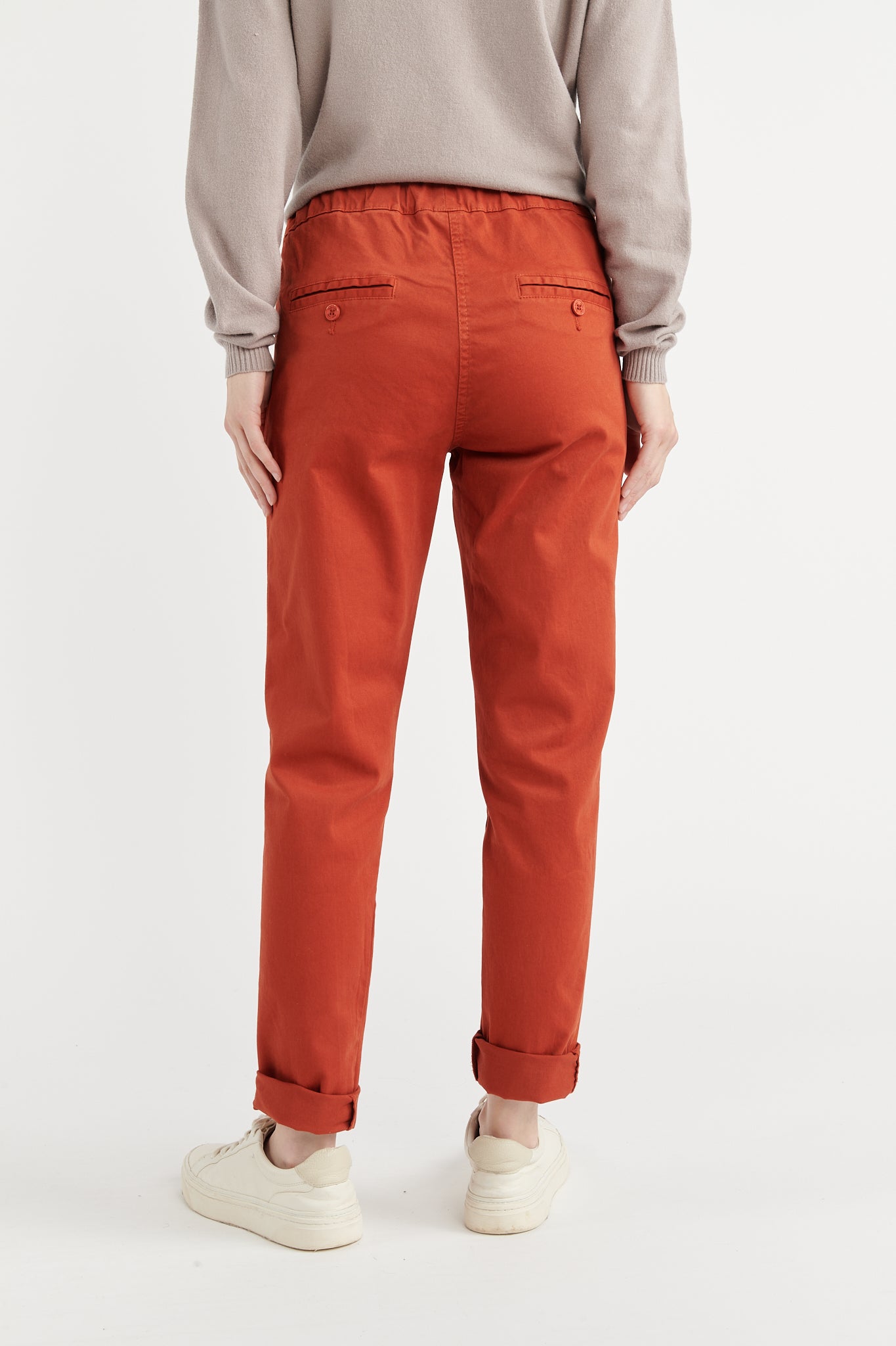 CHINO JOGGING VINCENT ORANGE BRULÉ