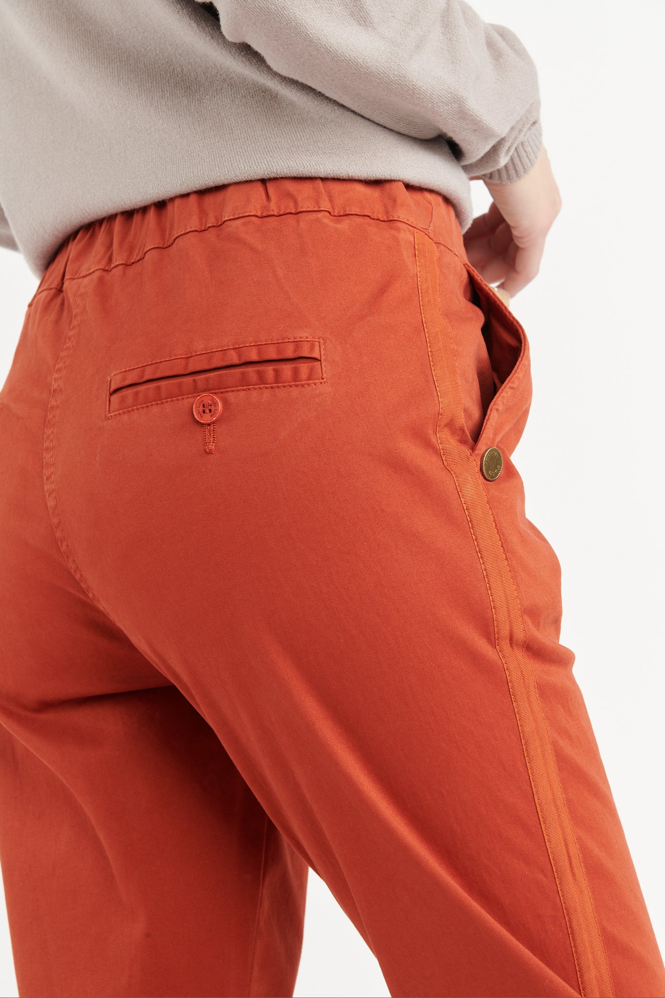 CHINO JOGGING VINCENT ORANGE BRULÉ