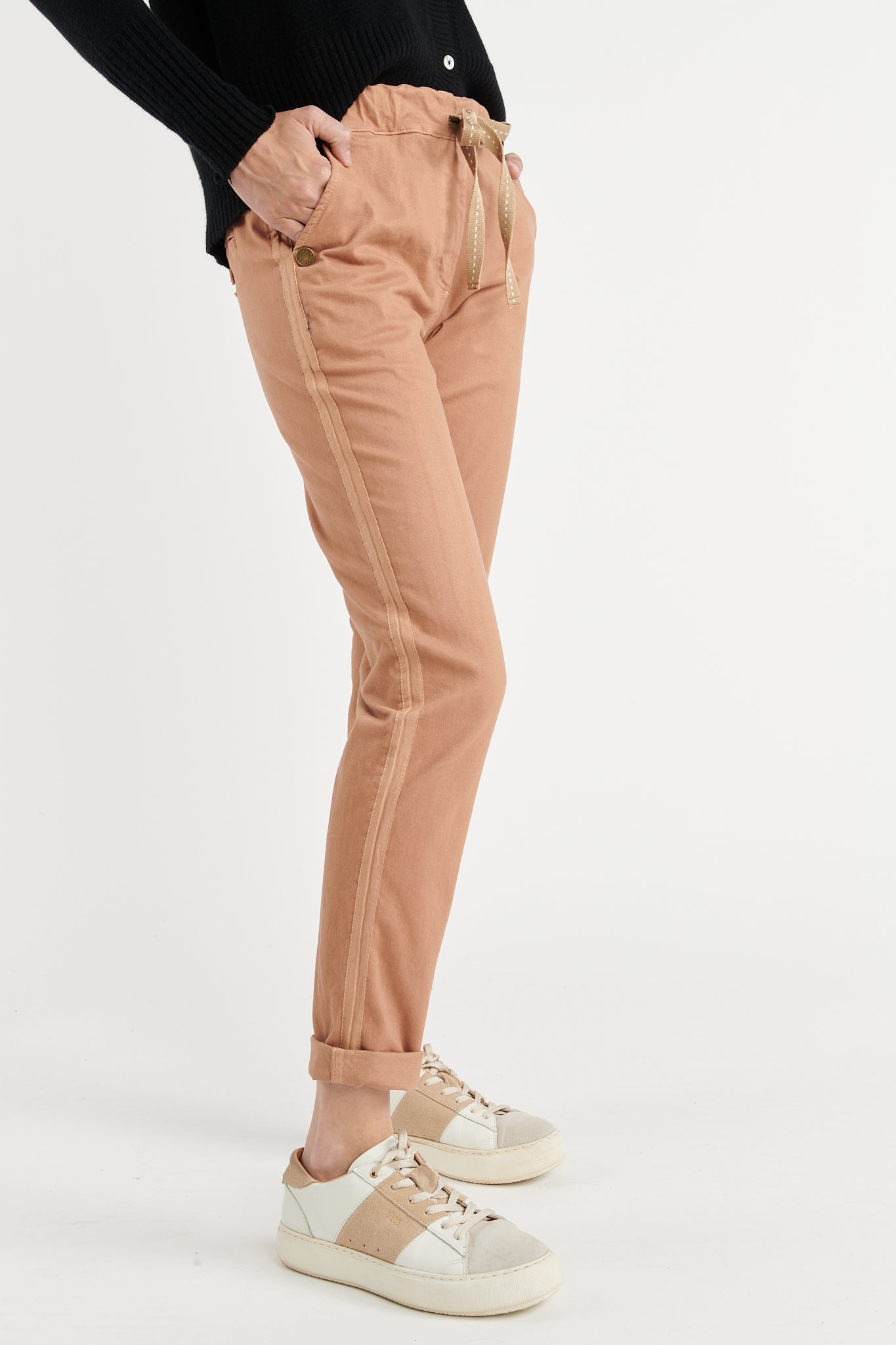 CHINO JOGGING VINCENT ROSE PLUME