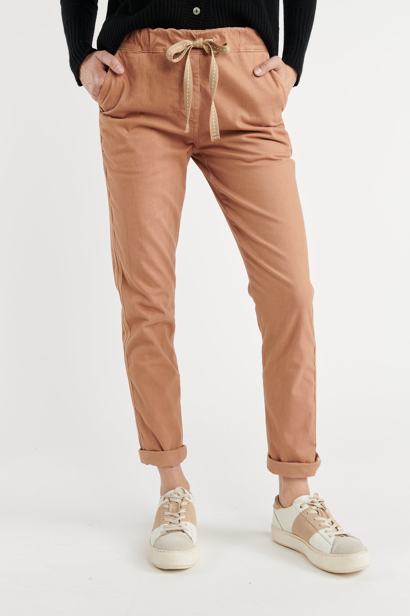 CHINO JOGGING VINCENT ROSE PLUME