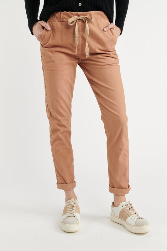 CHINO JOGGING VINCENT ROSE PLUME