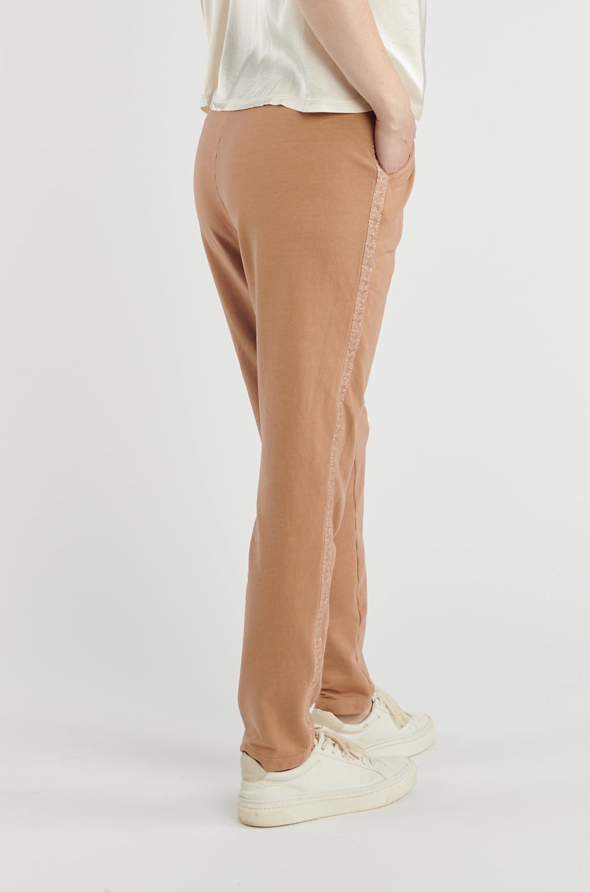 JOGGING DÉTAIL LUREX ALFRED ROSE PLUME