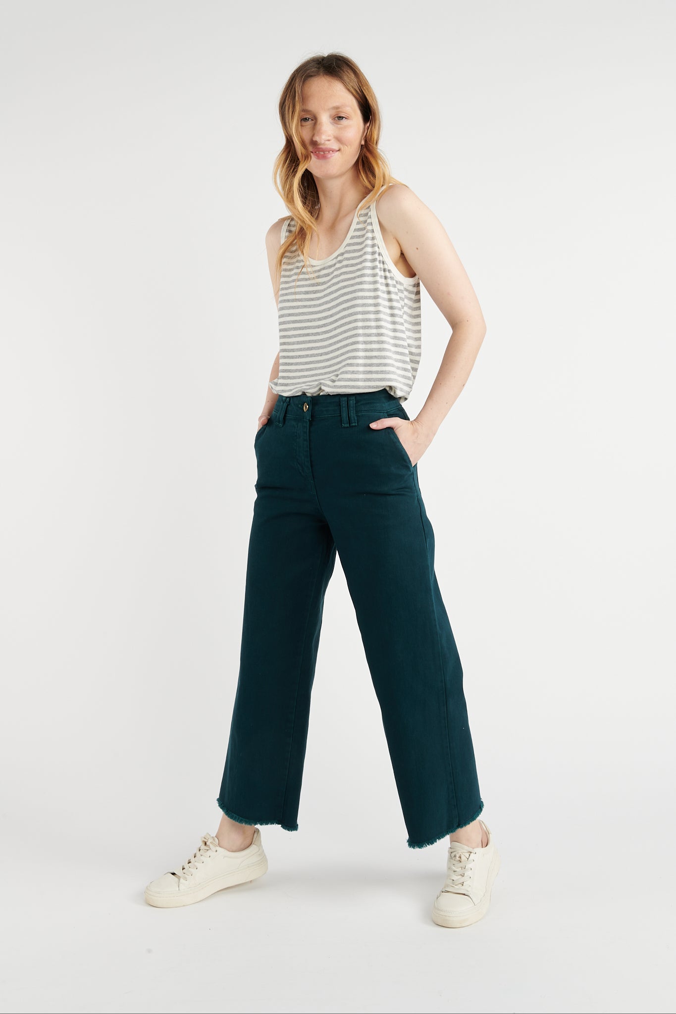 PANTALON 7/8ÈME BROOKLYN VERT FOREST