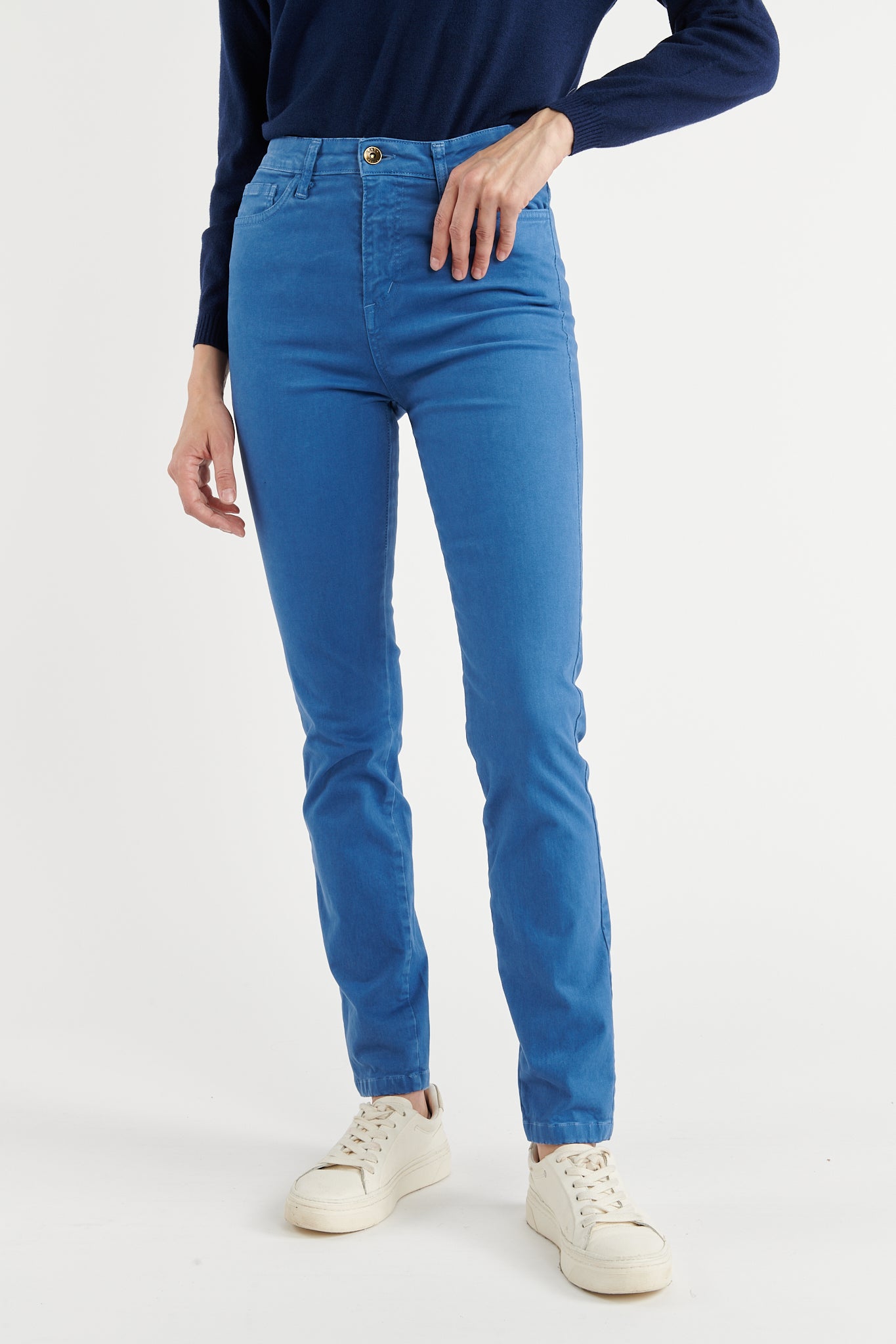 PANTALON 5 POCHES ADRIEN BLEU ACIER