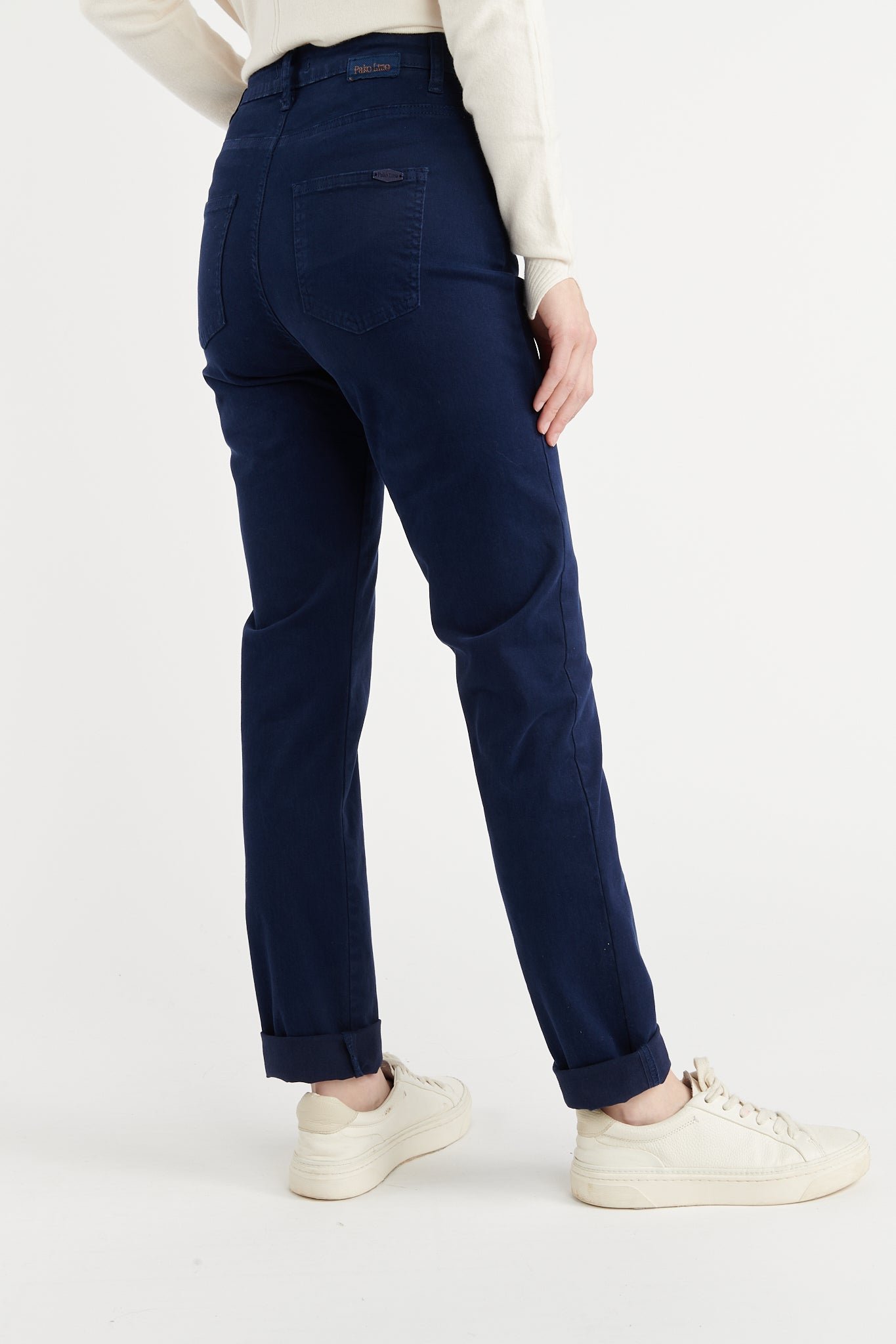 PANTALON 5 POCHES ADRIEN MARINE