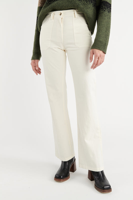 PANTALON FLARE BRUNA NATUREL