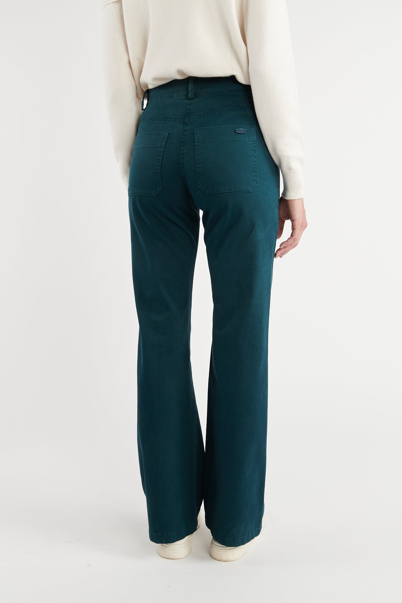 PANTALON FLARE BRUNA VERT FOREST