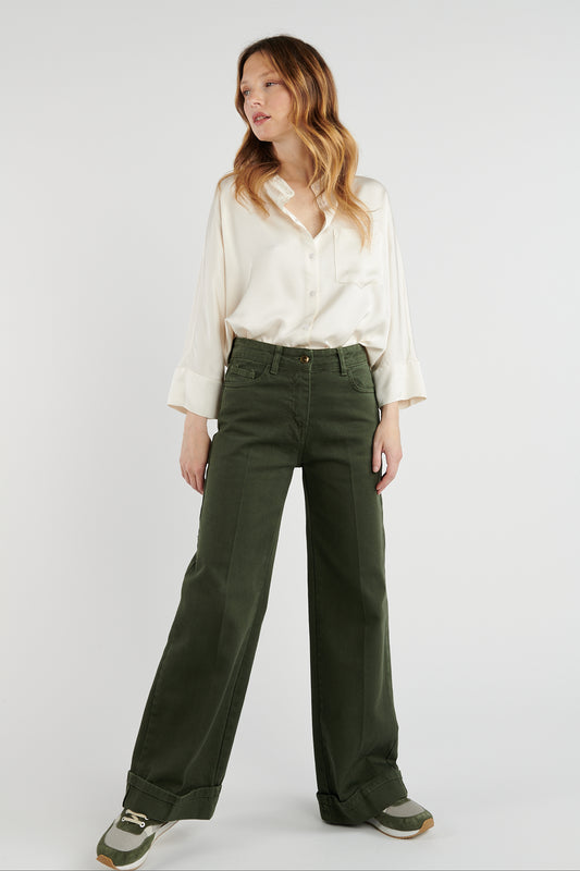 PANTALON ÉVASÉ BONNIE KAKI