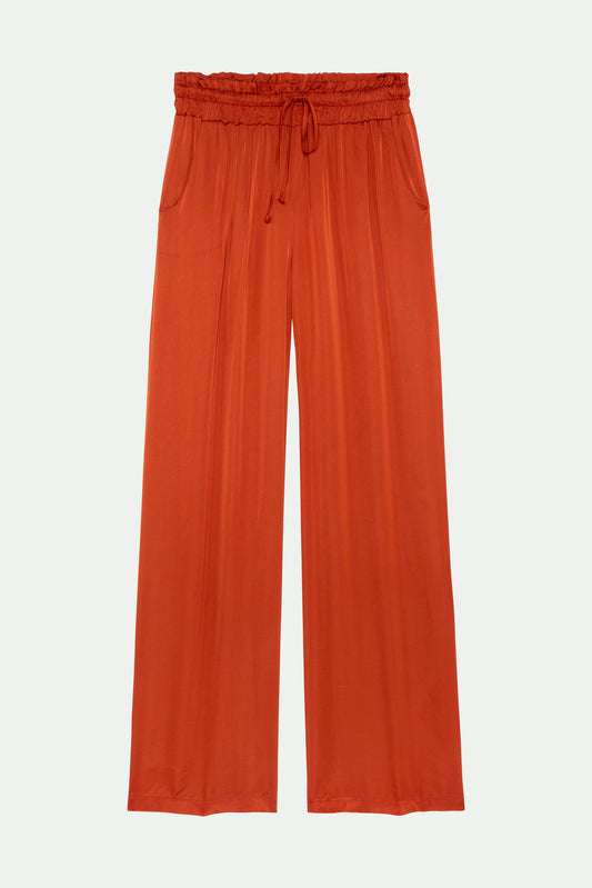 PANTALON AMPLE YOURI ORANGE BRULE