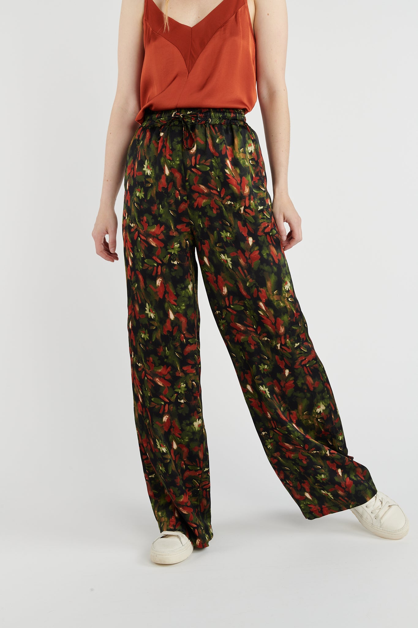 PANTALON BRIGIDA IMPRIMÉ CAMOUFLEUR VERT