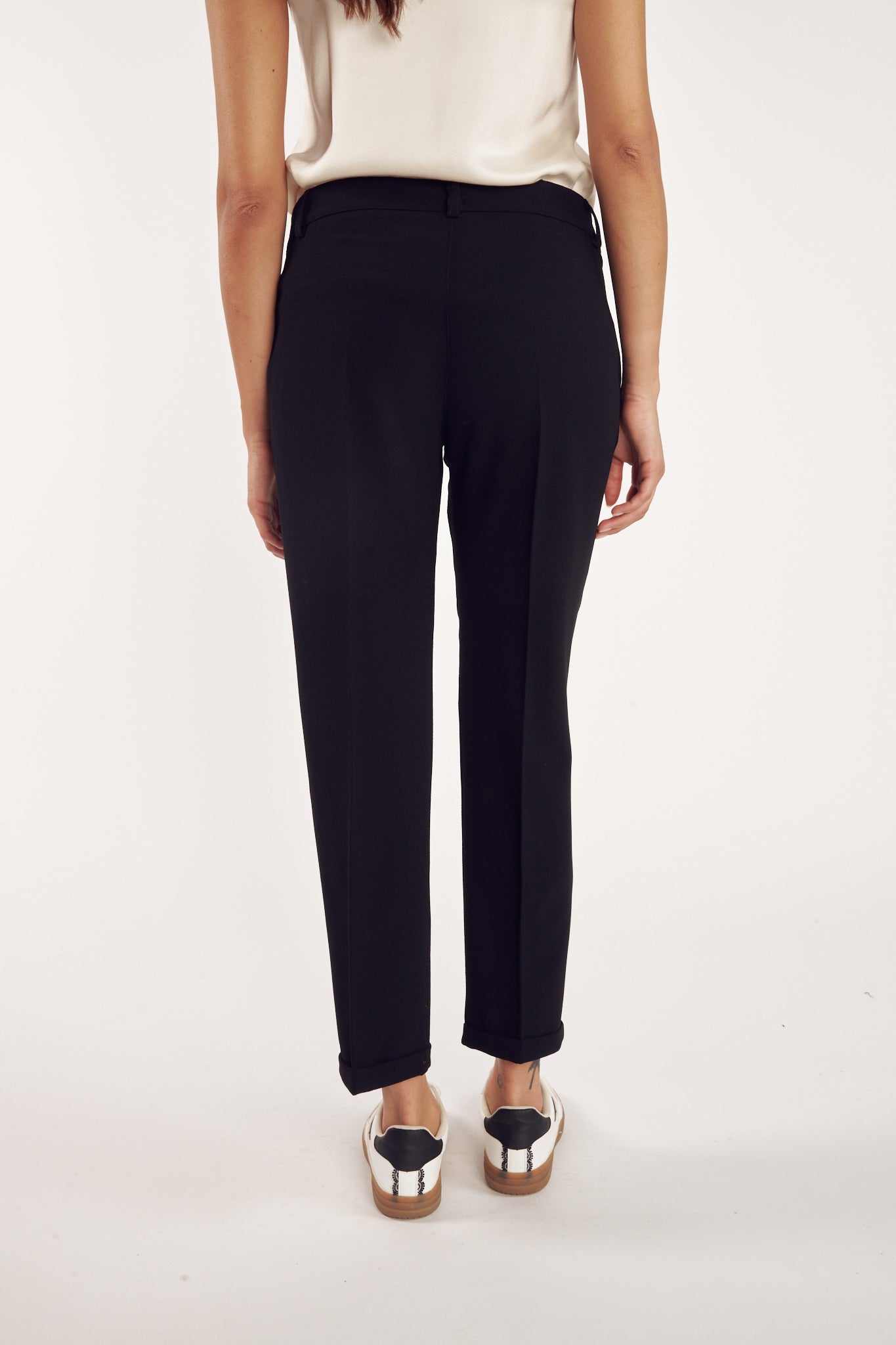 PANTALON 7/8ÈME CIGARETTE AUGUSTIN NOIR