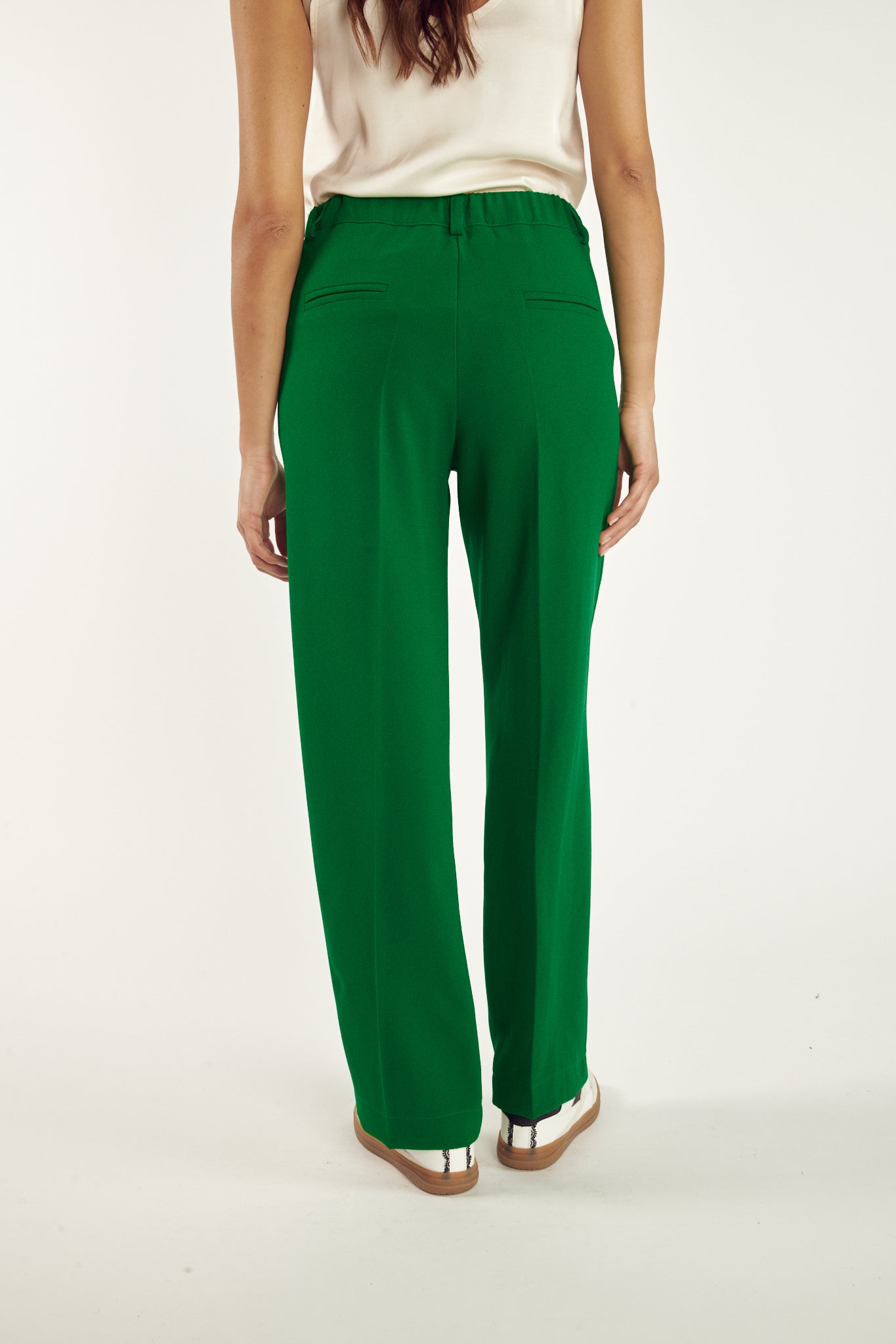 PANTALON LARGE NATHAN VERT ÉMERAUDE