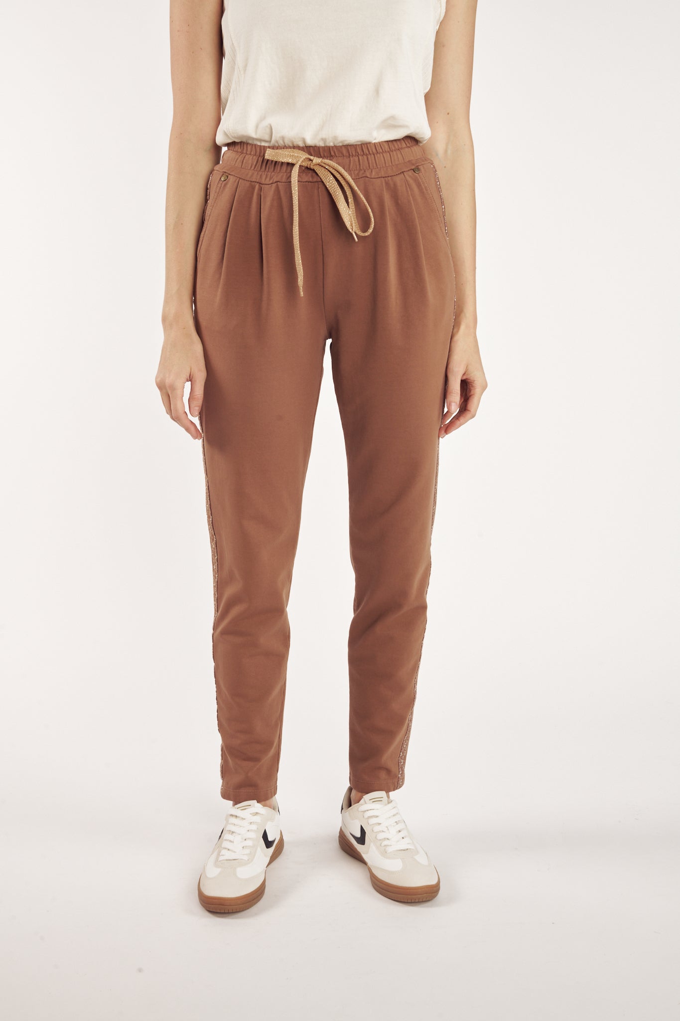 JOGGING DÉTAIL LUREX ALFRED CACAO