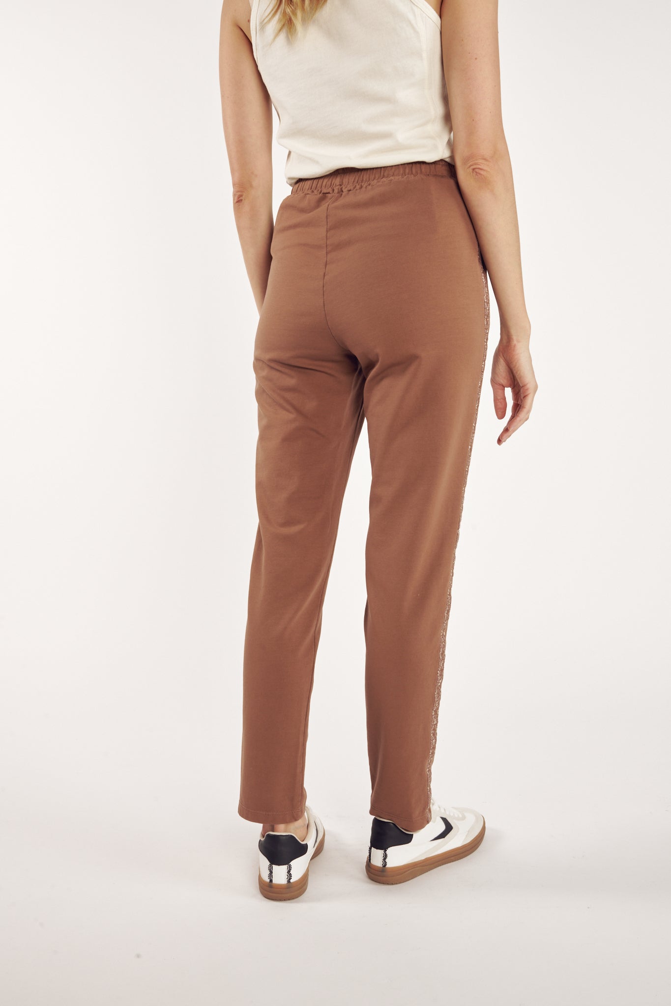 JOGGING DÉTAIL LUREX ALFRED CACAO