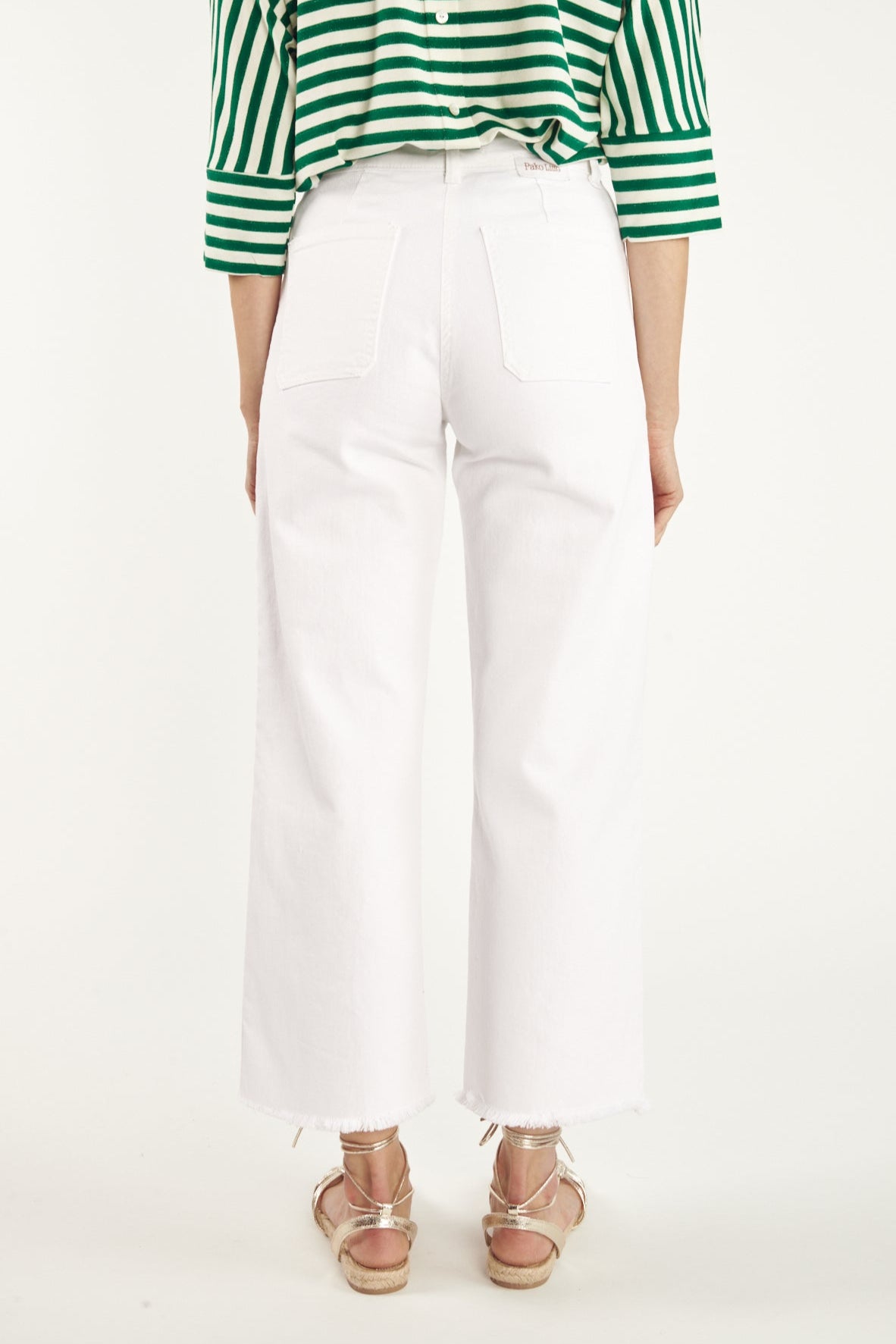 PANTALON ÉVASÉ 7/8 CRUZ BLANC