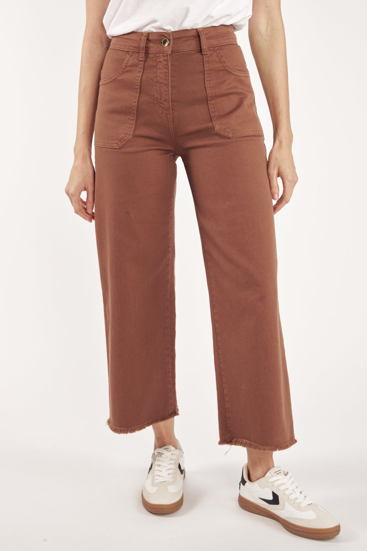 PANTALON ÉVASÉ 7/8 CRUZ CACAO