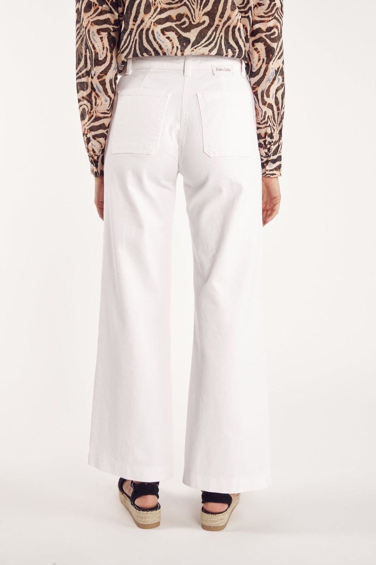 PANTALON ÉVASÉ CLAY BLANC