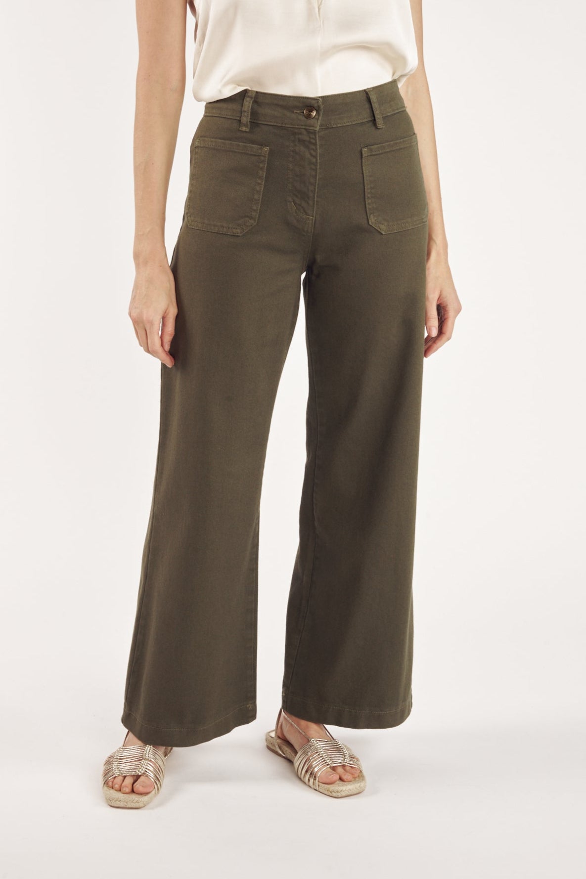 PANTALON ÉVASÉ CLAY KAKI