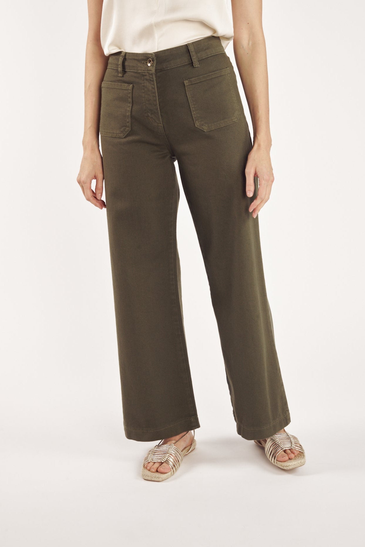 PANTALON ÉVASÉ CLAY KAKI