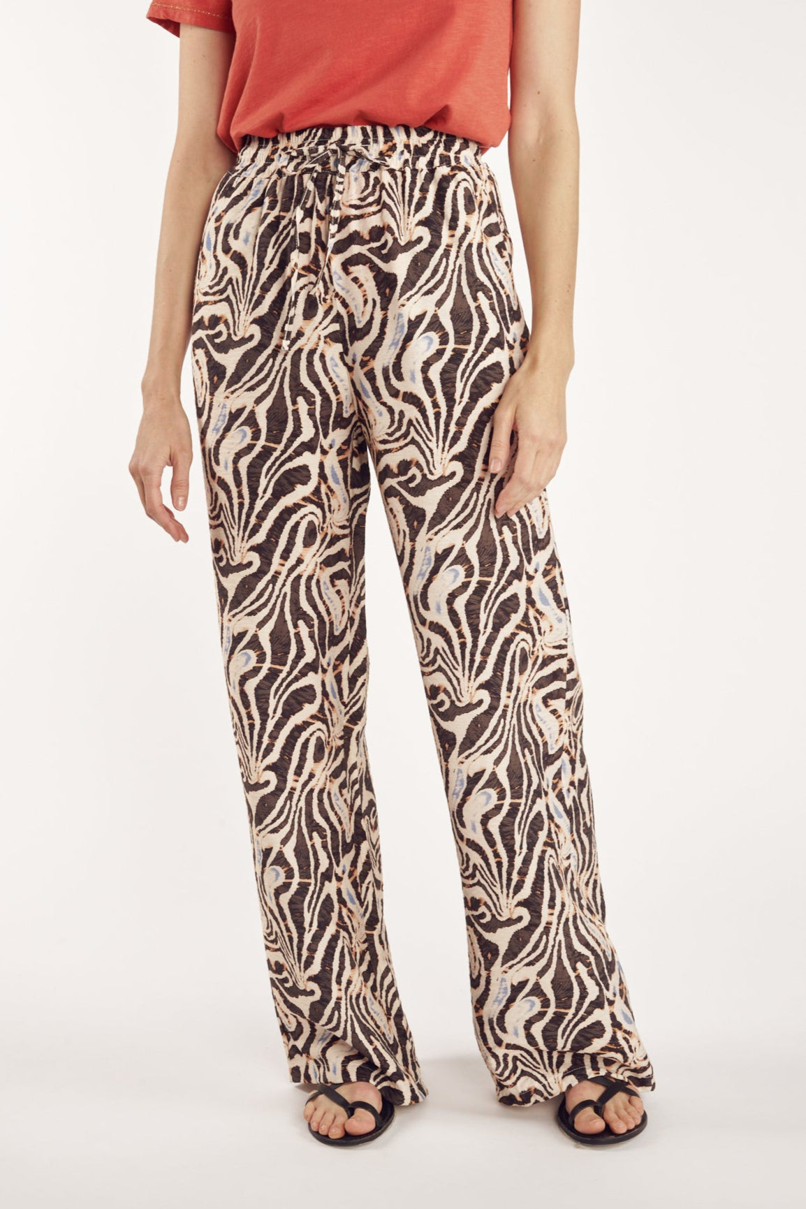 PANTALON IMPRIMÉ FAUVE CAMDEN