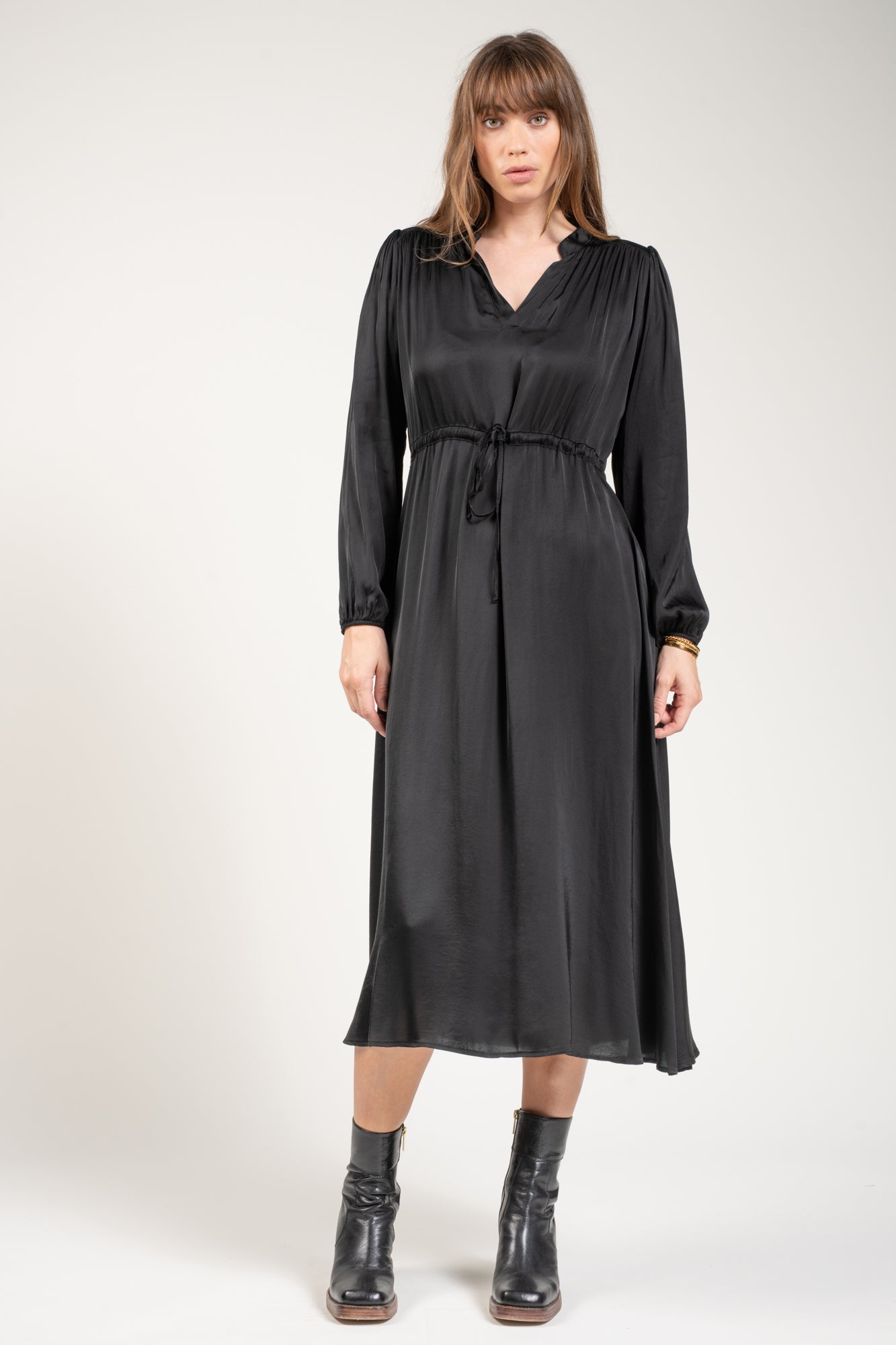 ROBE MIDI DORIANNE NOIR