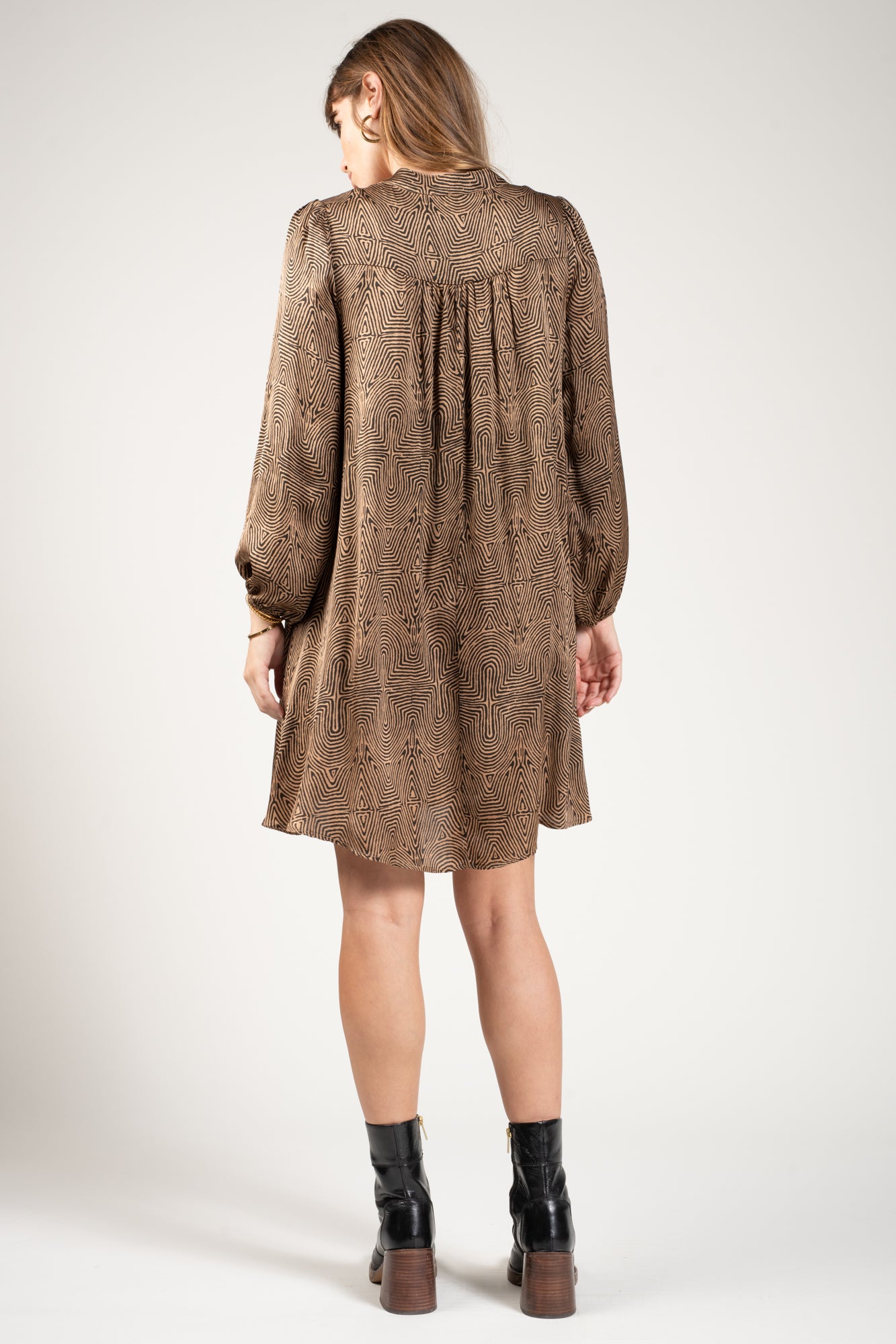 ROBE FIONA IMPRIMÉ CAMEL