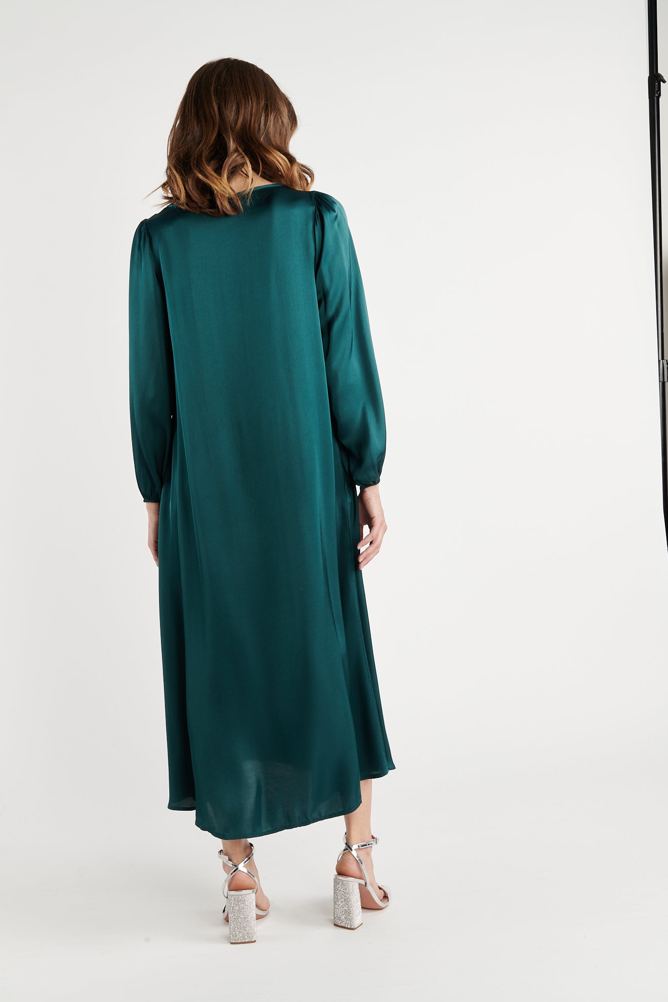 ROBE LONGUE BRUNY VERT FOREST