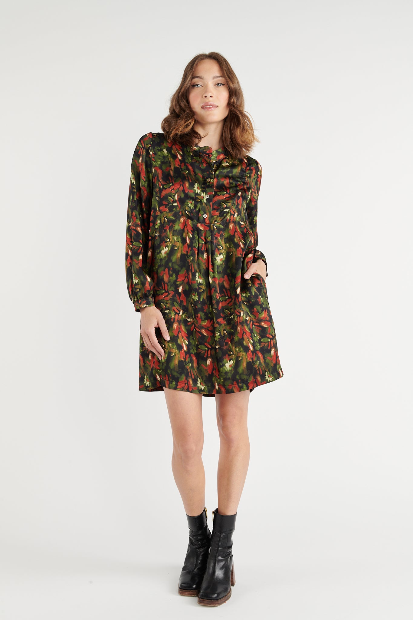 ROBE COURTE BOLLA CAMOUFLEUR VERT