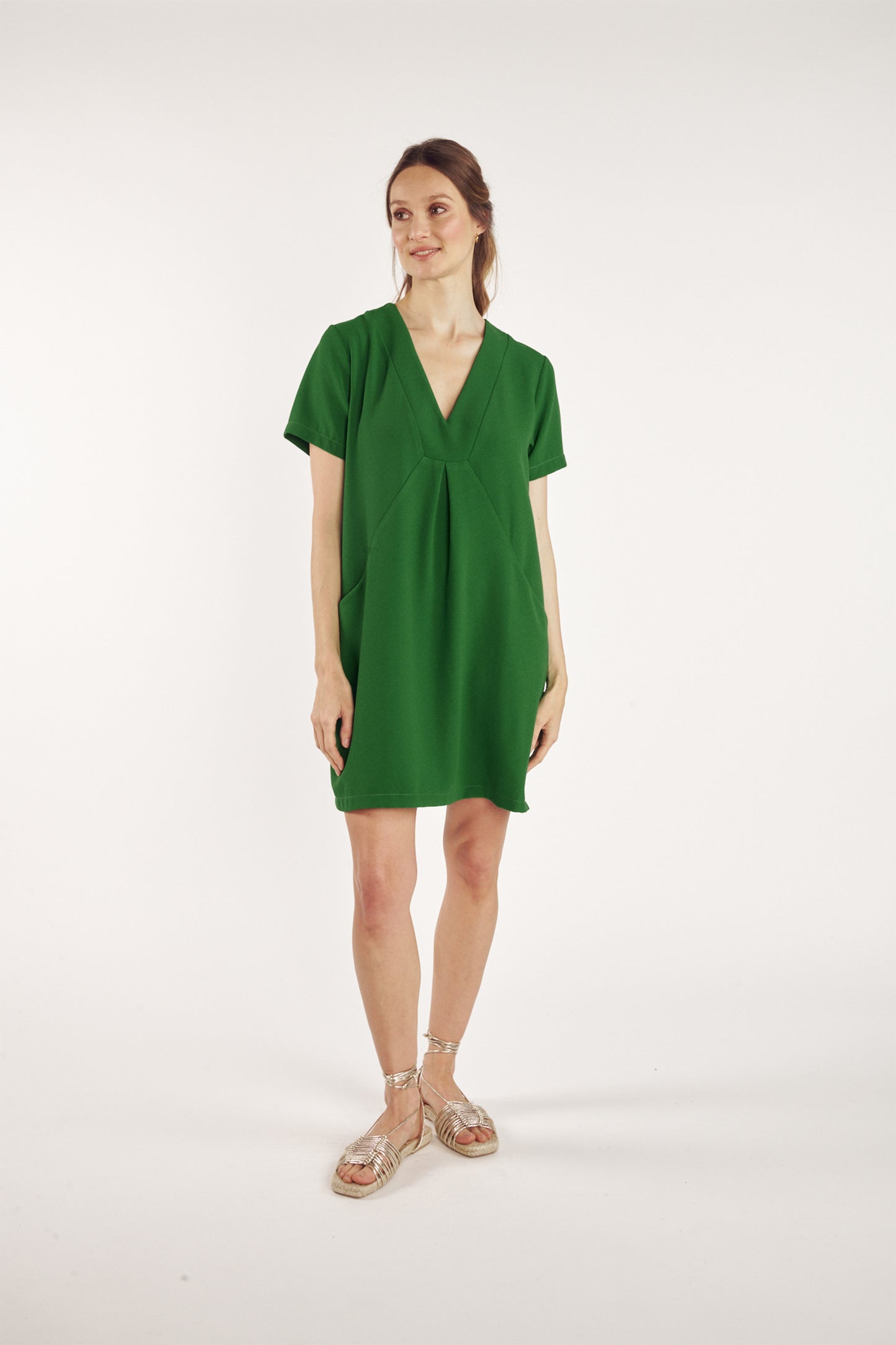 ROBE CASSIAN VERT ÉMERAUDE