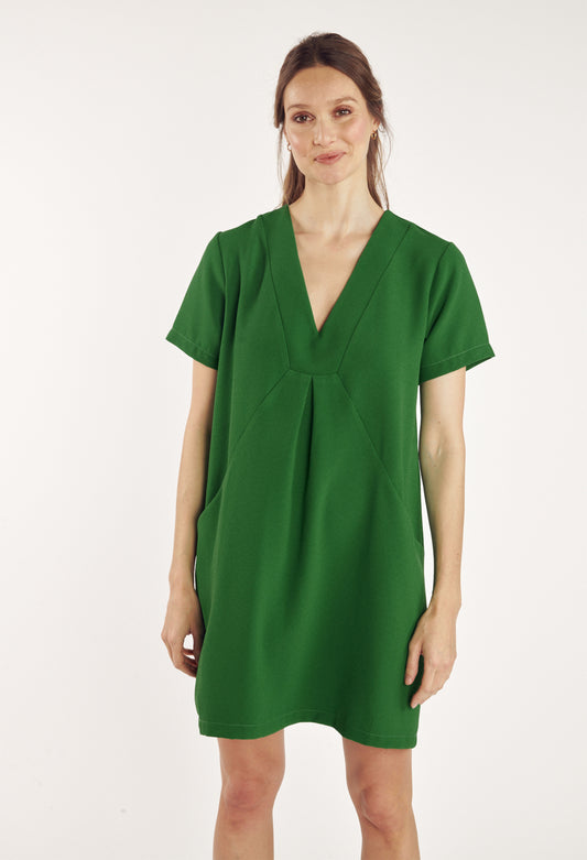 ROBE CASSIAN VERT ÉMERAUDE