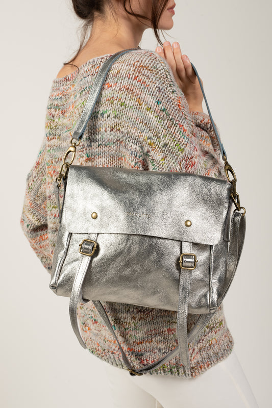 SILVER MILITARY STYLE BAG