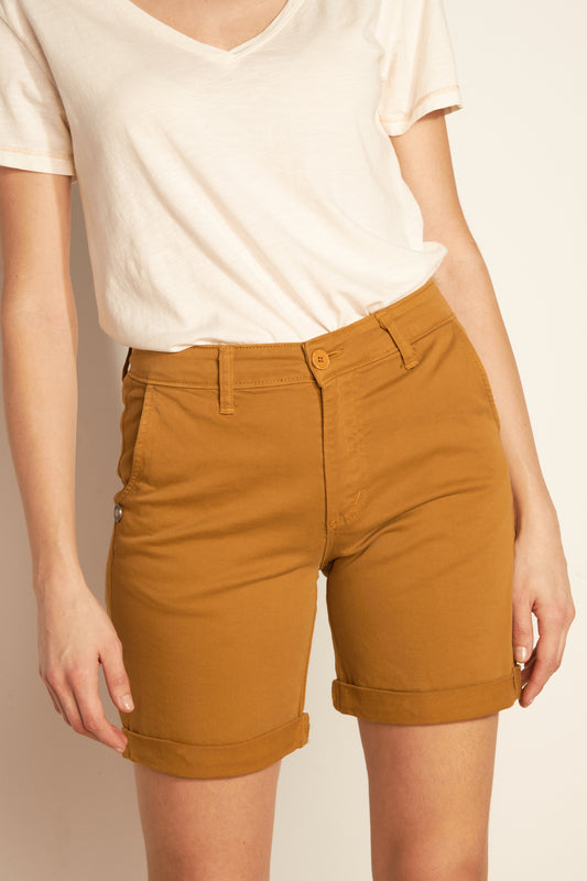 LONG BASIC STONEMAILLE SHORTS - AMBER