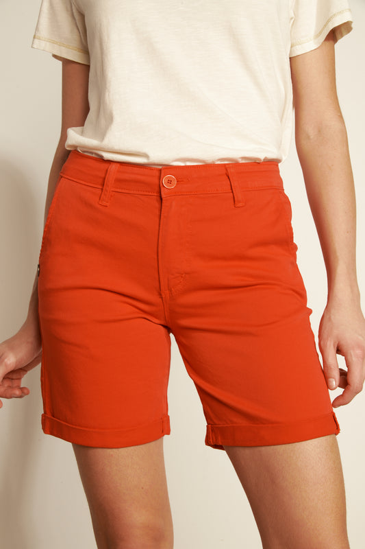 LONG BASIC STONEMAILLE SHORTS - ORANGEADE