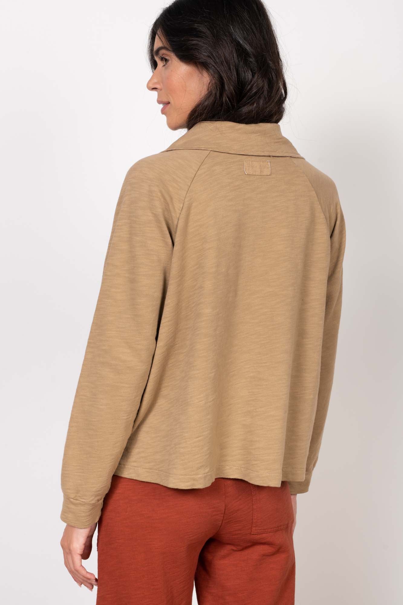 SWEAT COTON ORGANIQUE ROBIN CAMEL