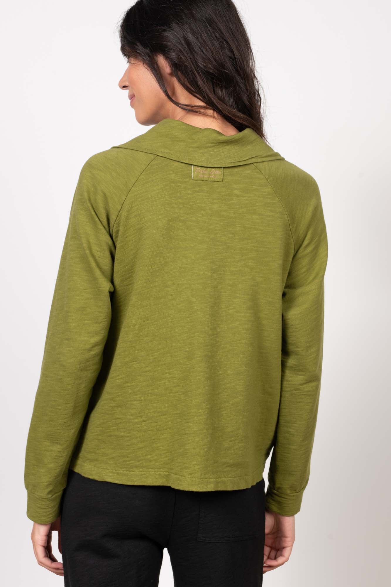 SWEAT COTON ORGANIQUE ROBIN GOLD OLIVE