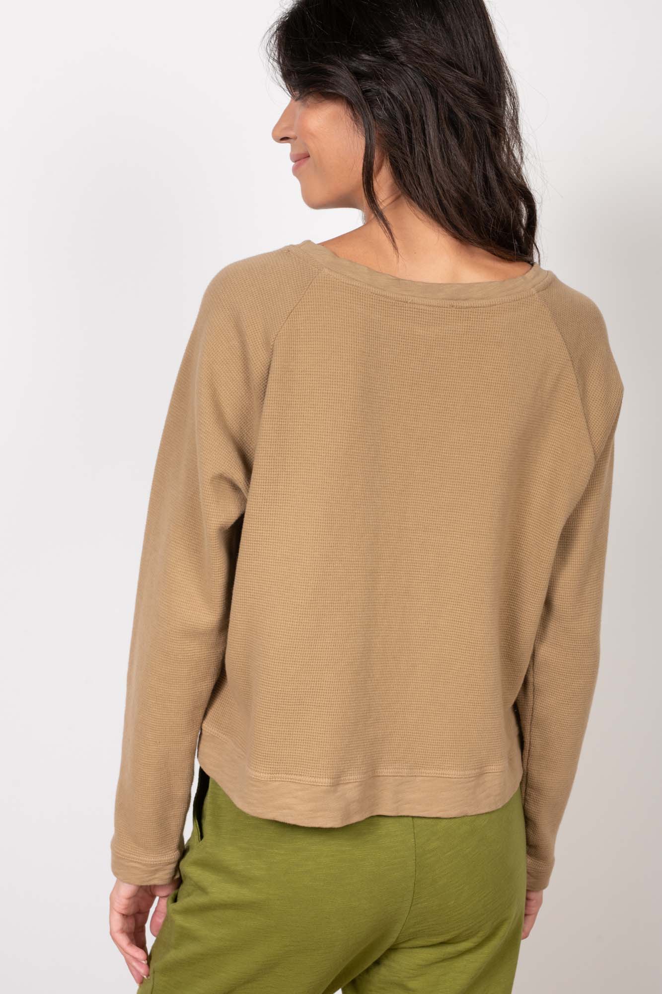 SWEAT GAUFRÉ MARCEAU CAMEL