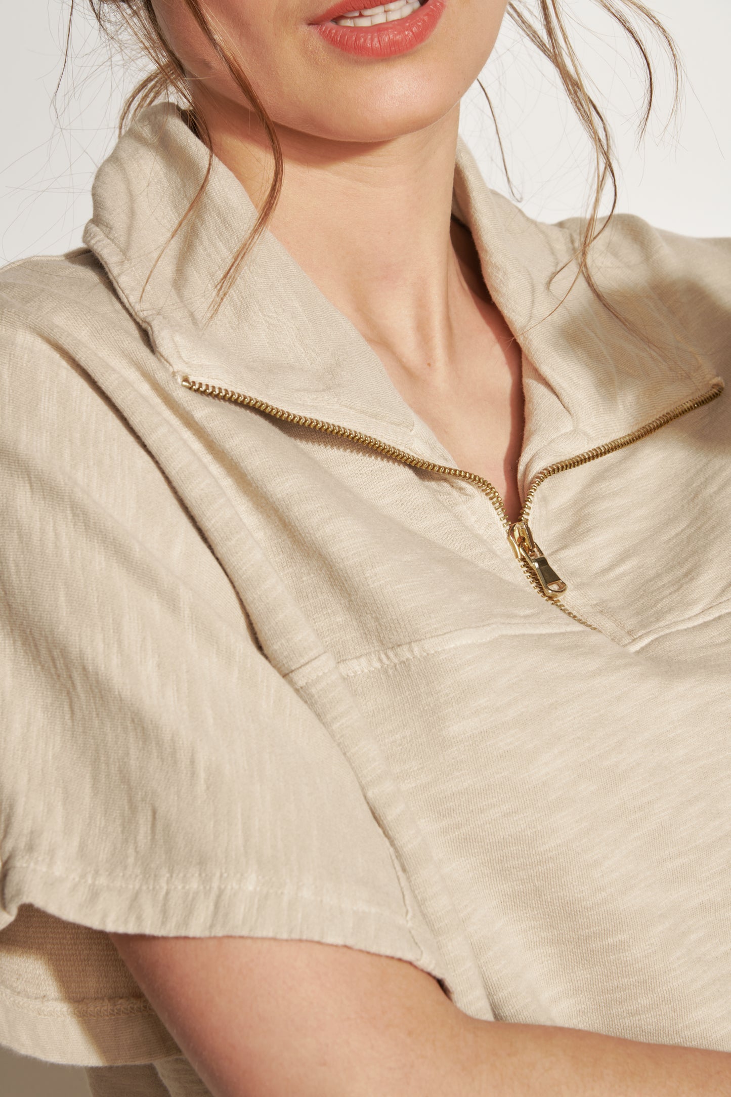 ADRIEL SWEATSHIRT ORGANIC COTTON SAND